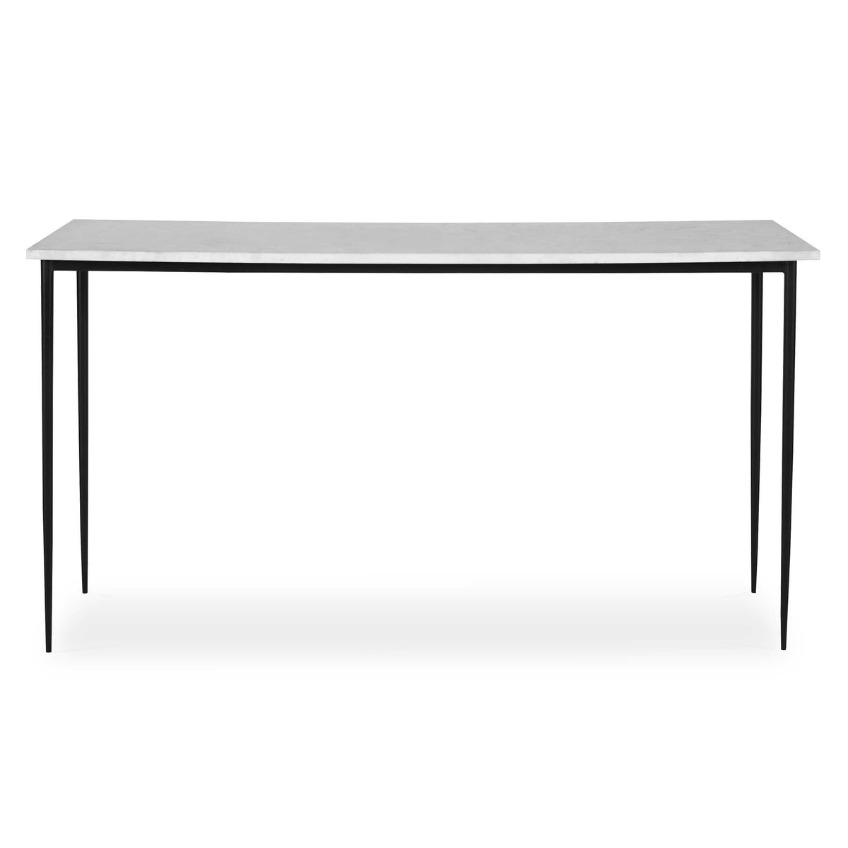 Nightfall White Marble Console Table