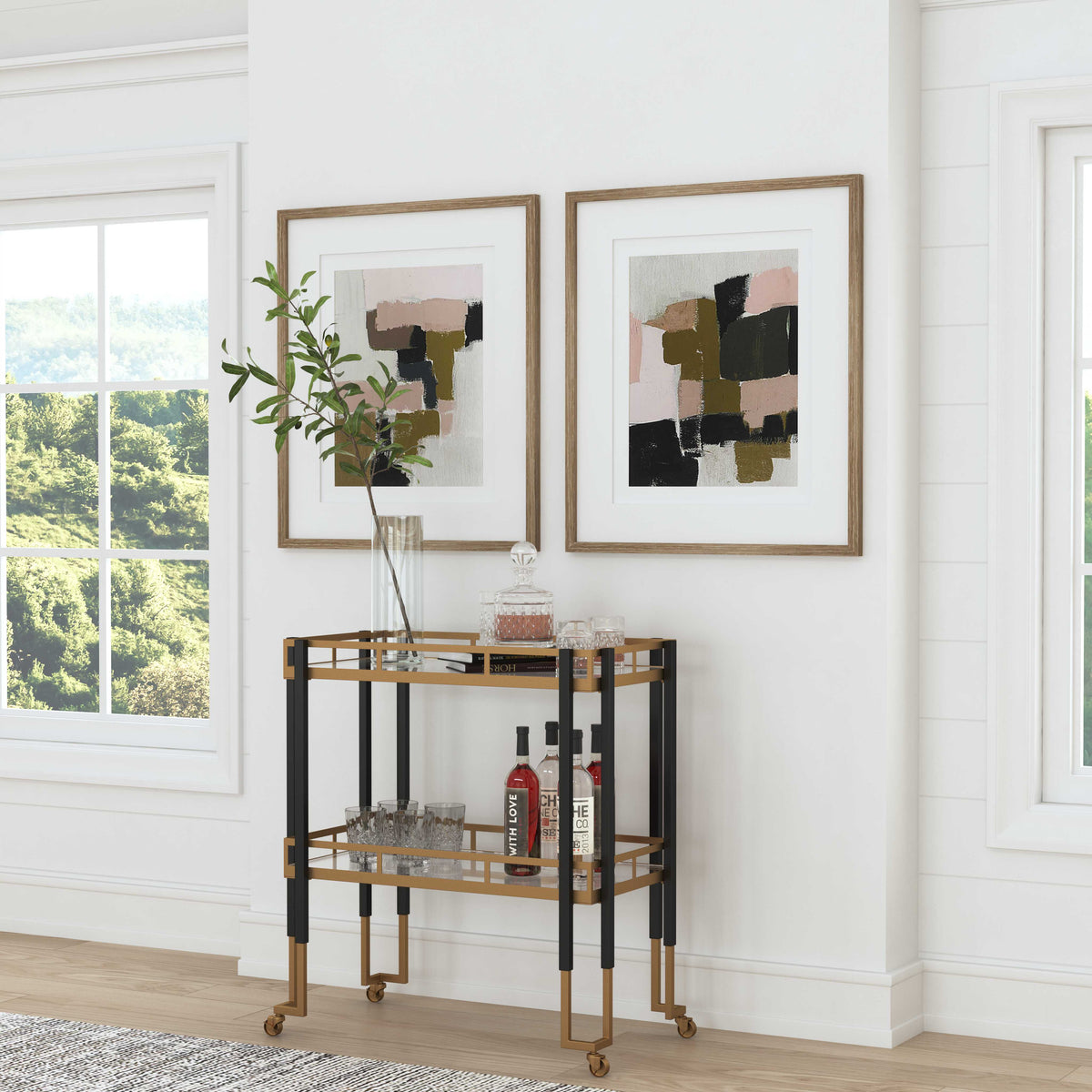 Kentmore Modern Bar Cart