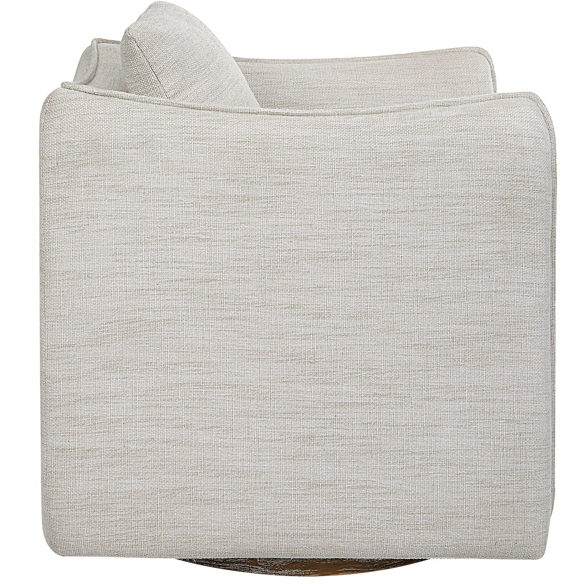 Corben White Swivel Armchair