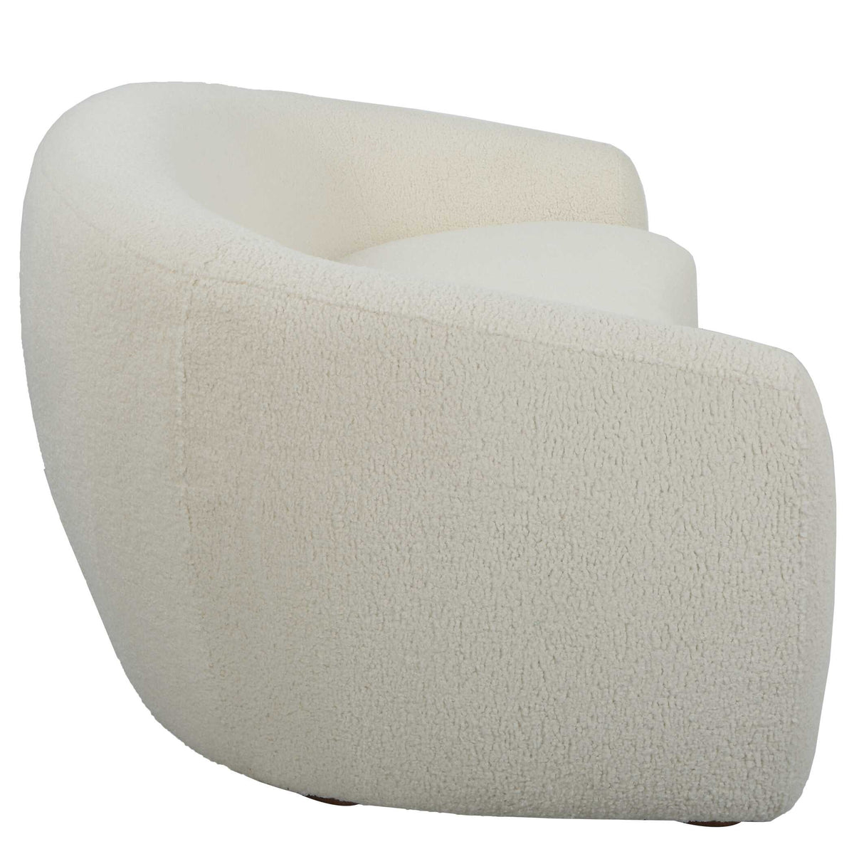 Capra Art Deco White Sofa
