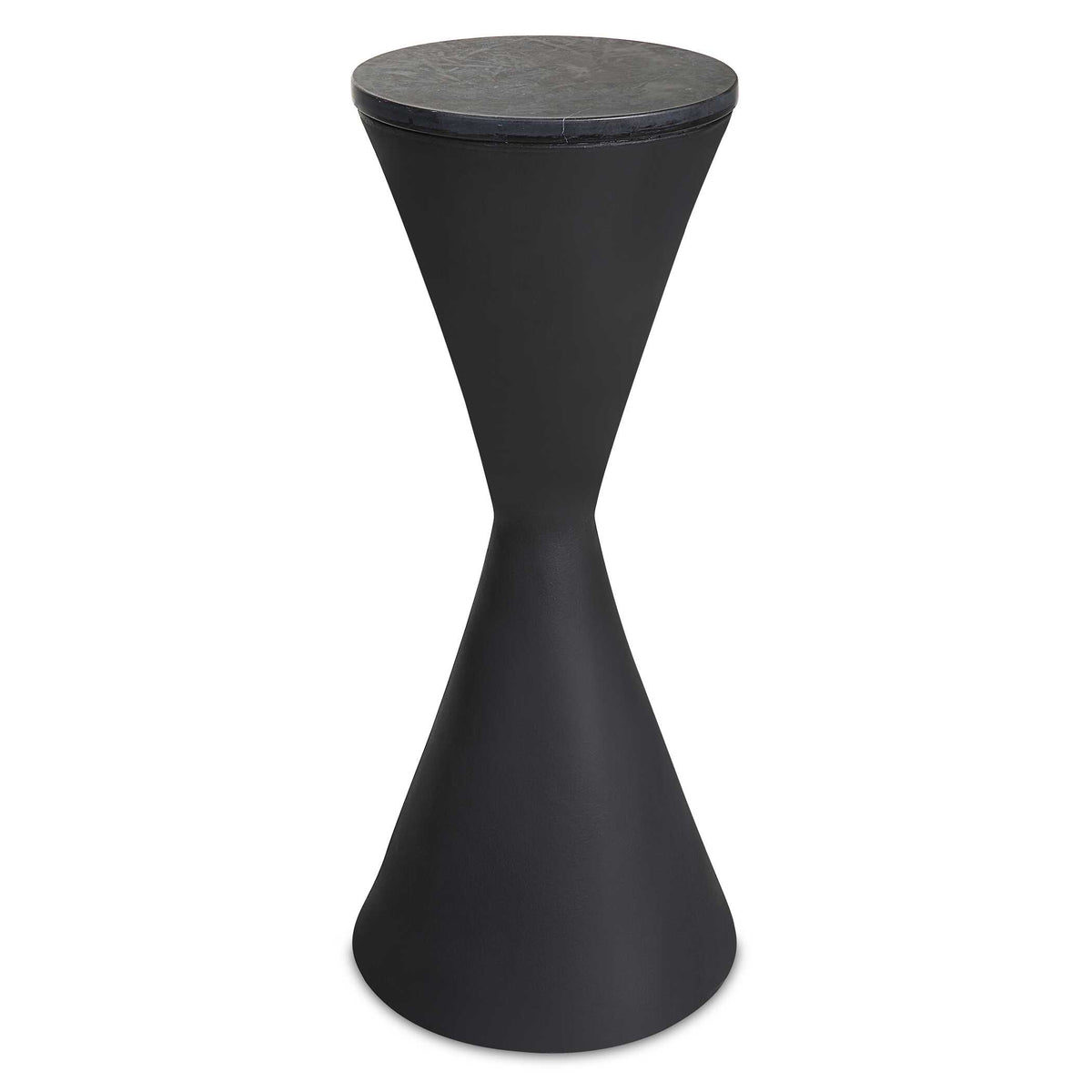 Time's Up Hourglass Shaped Drink Table