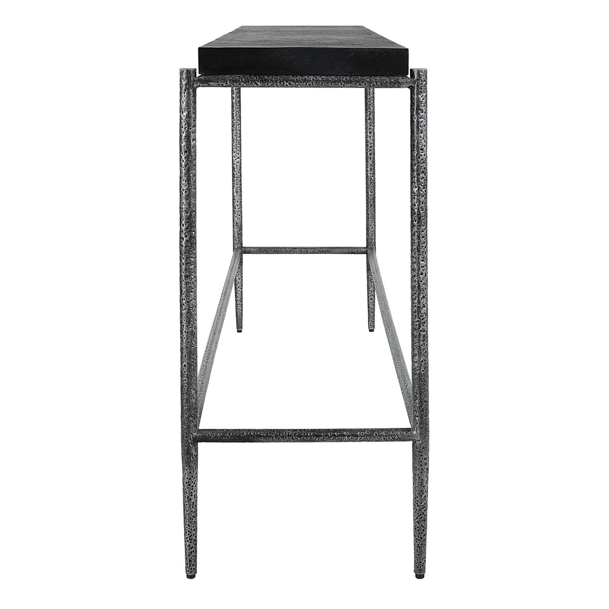 Crescendo Black Concrete Console Table
