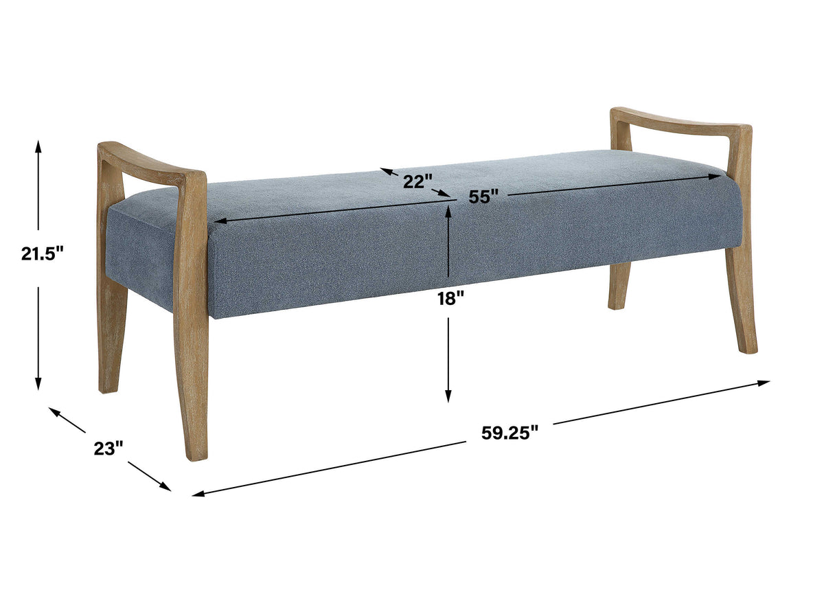 Daylight Sky Blue Bench