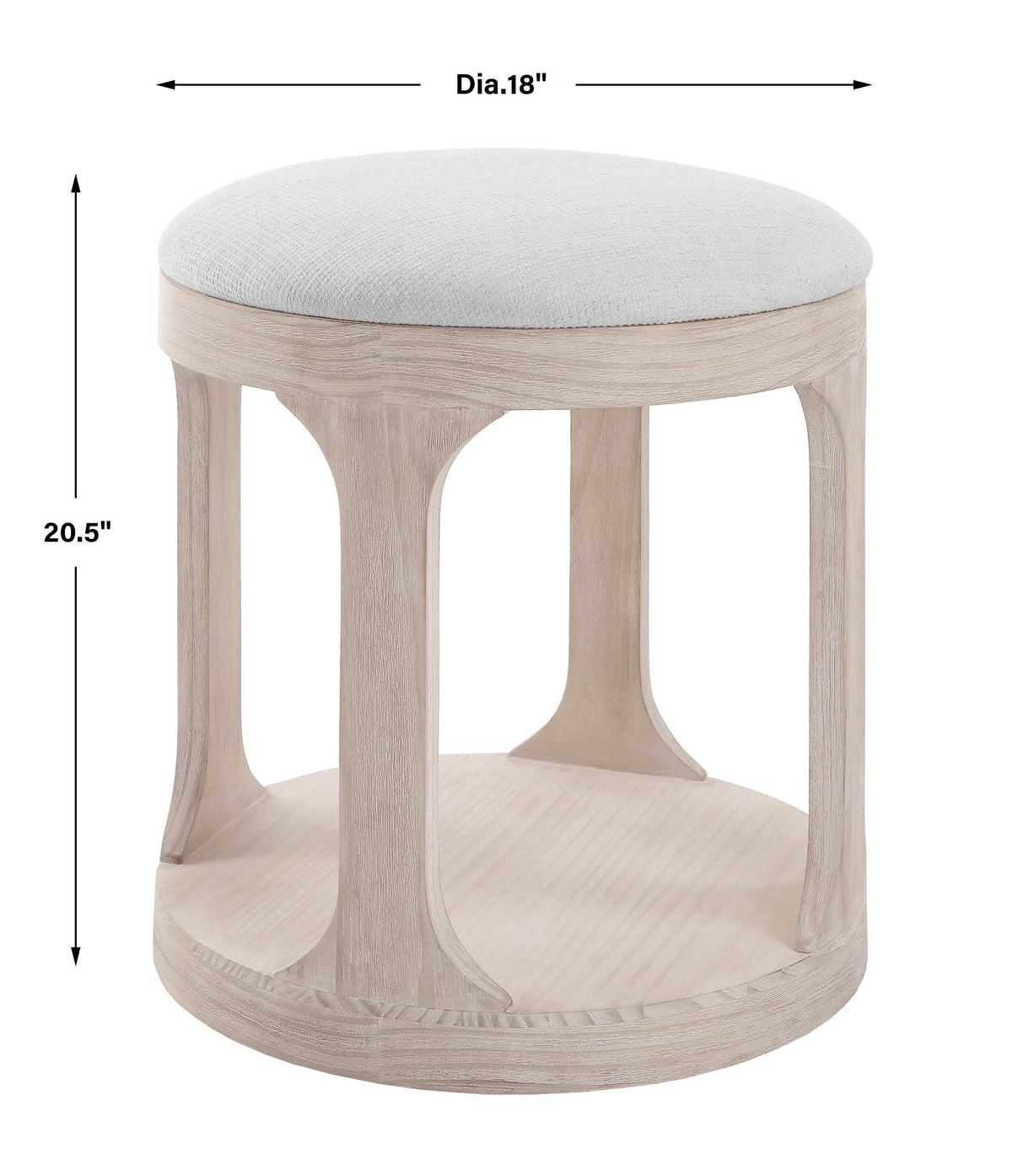 Dennen Oak Ottoman