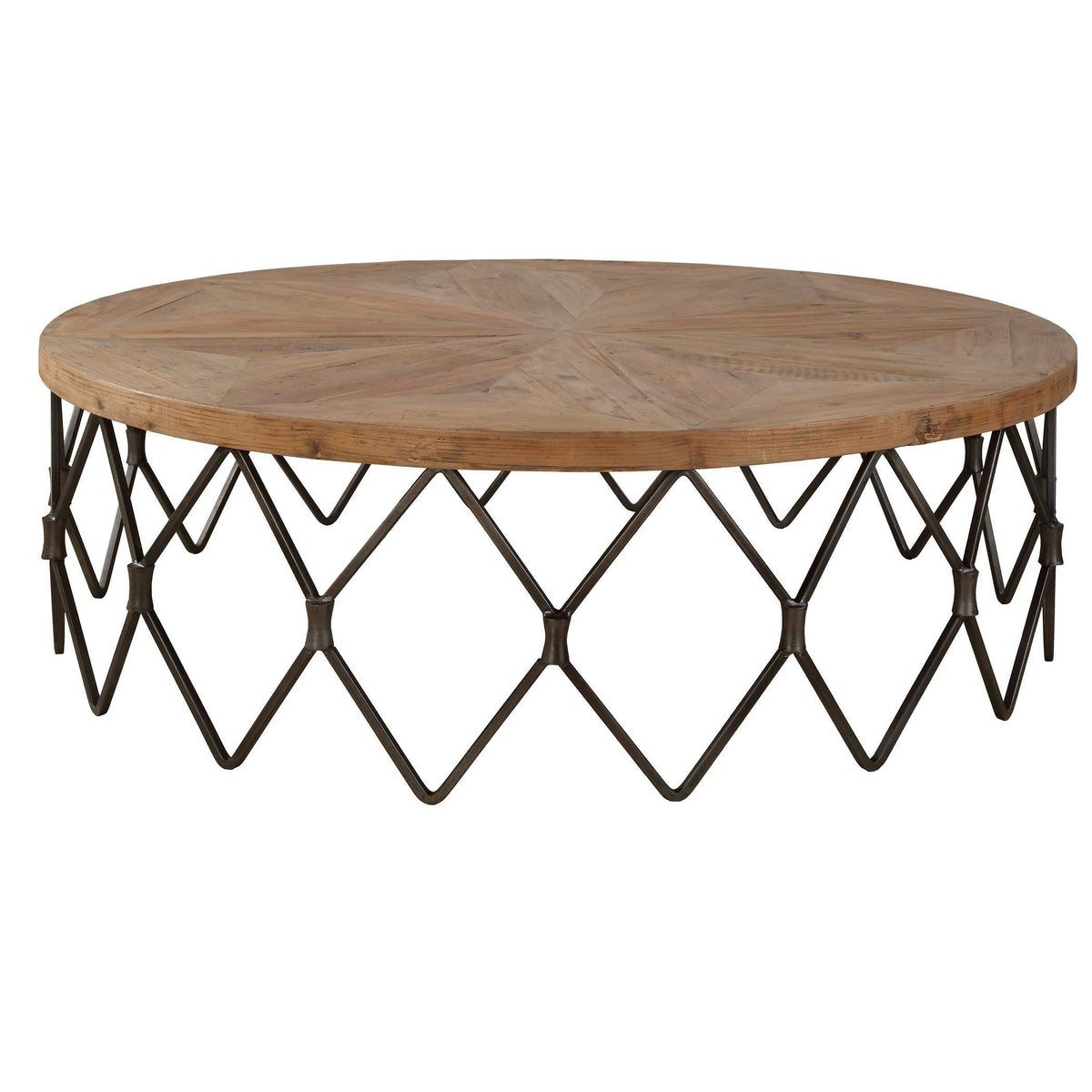 Chain Reaction Wooden Coffee Table