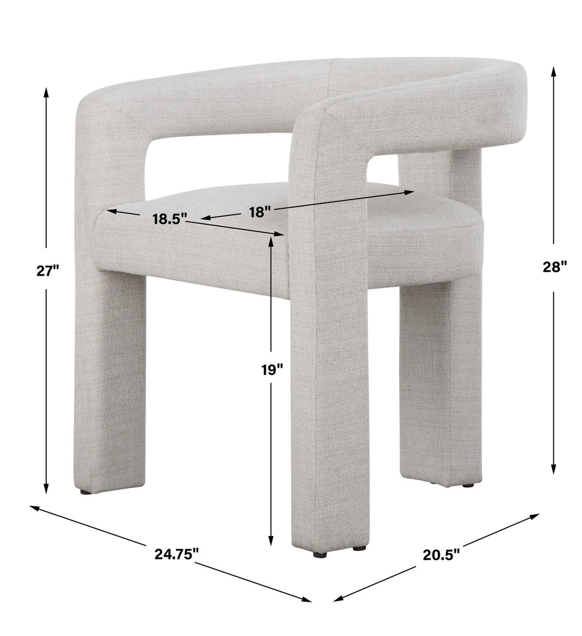 Perspective Fabric Dining Chair