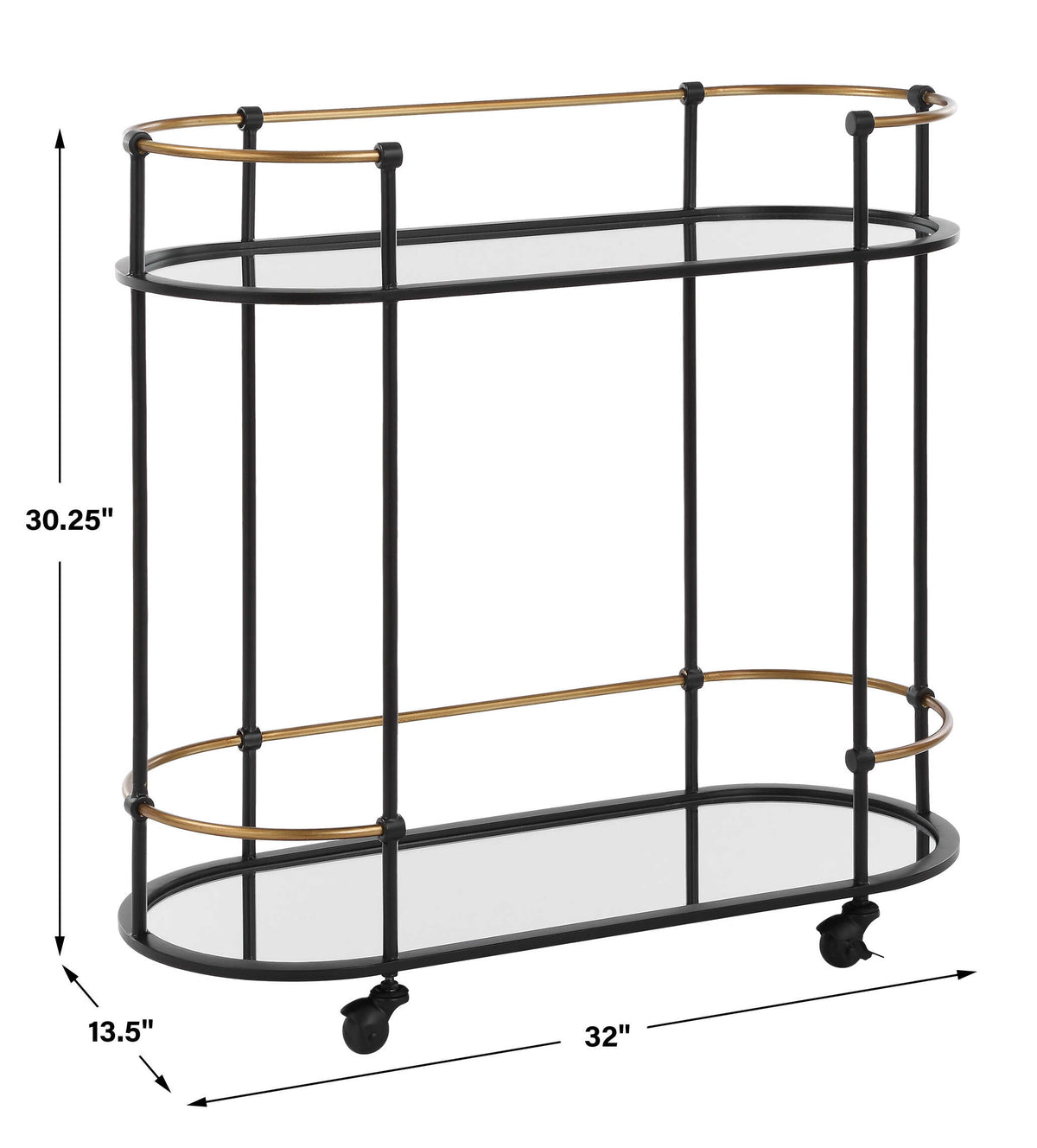 Andre Iron Bar Cart