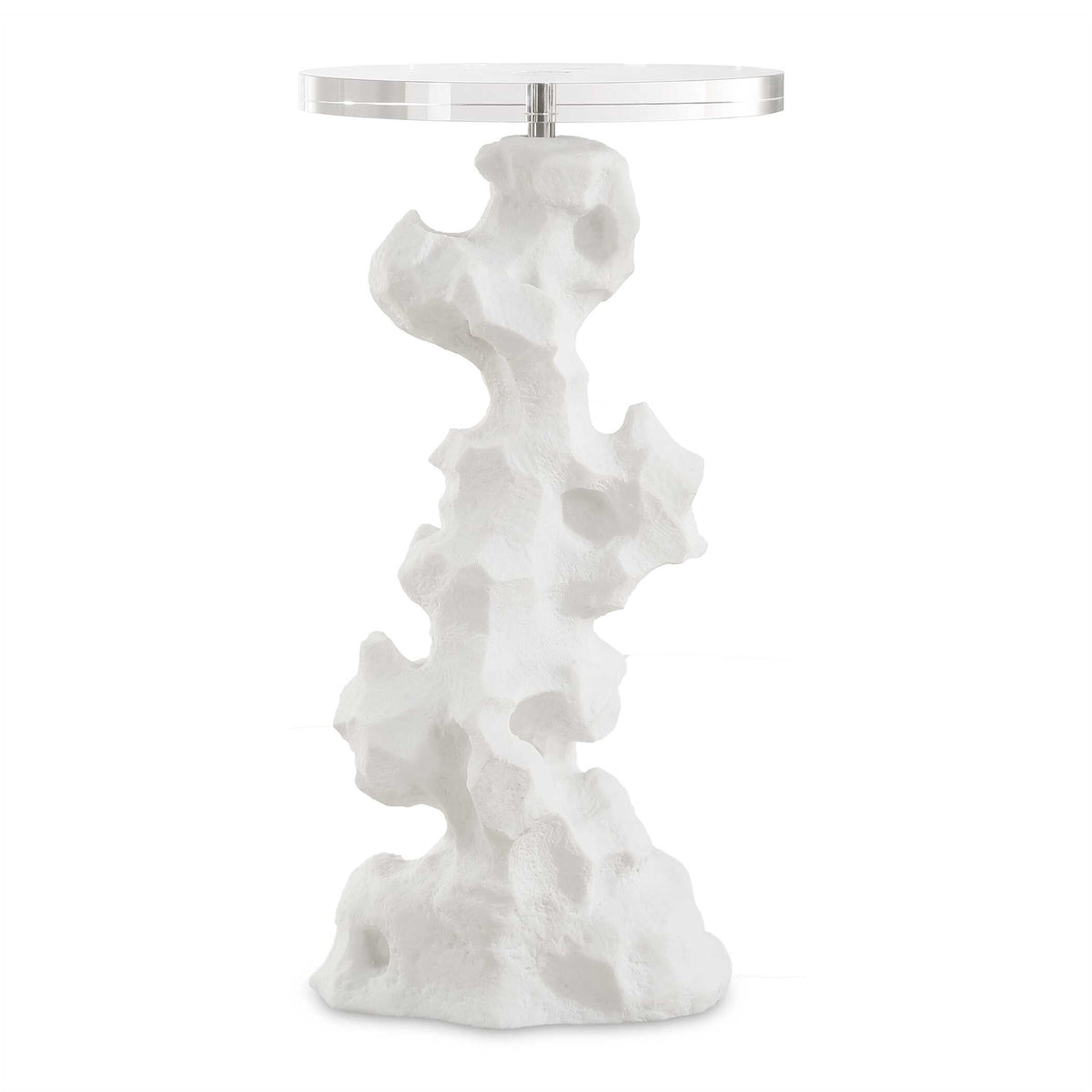 Remnant White Stone Drink Table