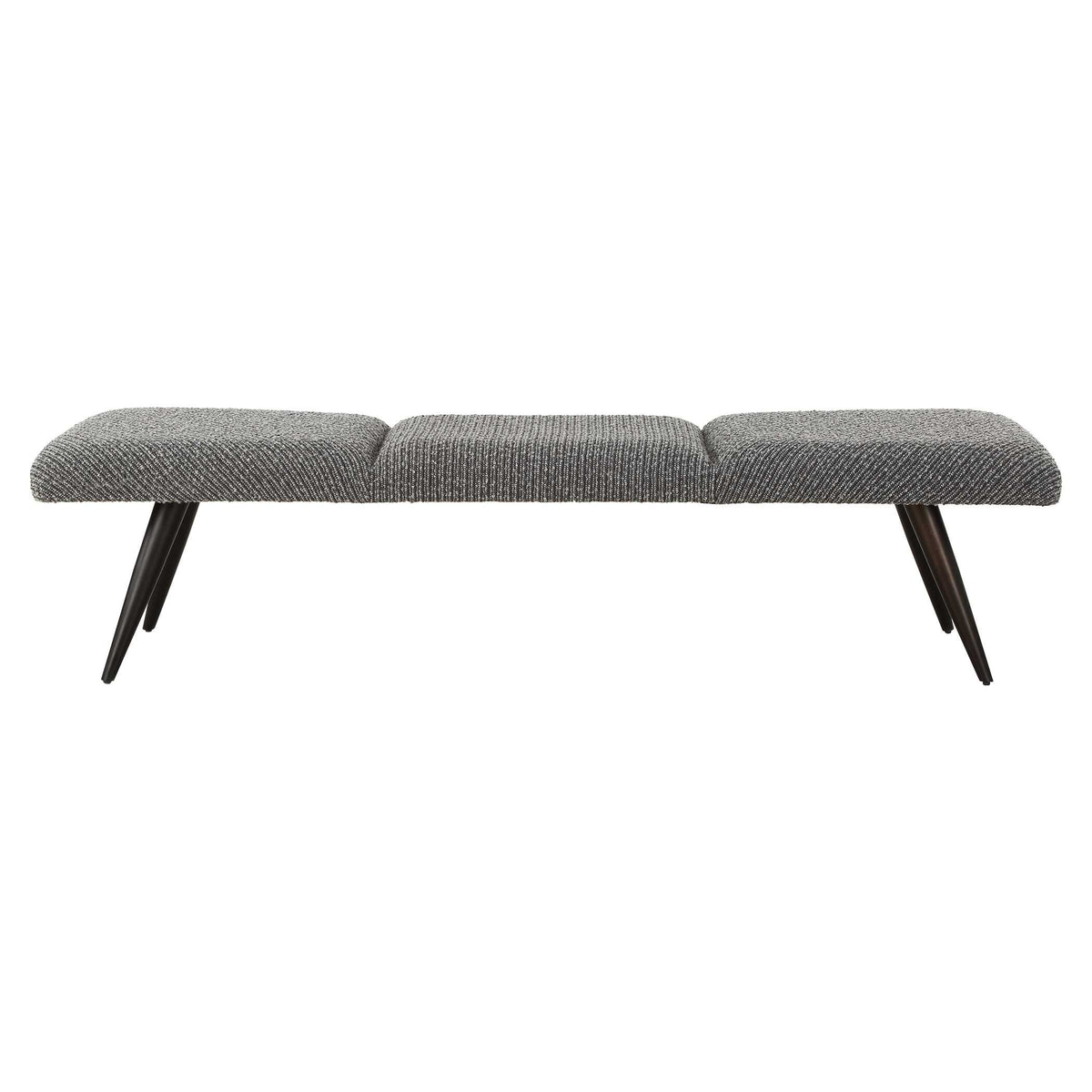 Bowtie Charcoal Fabric Bench