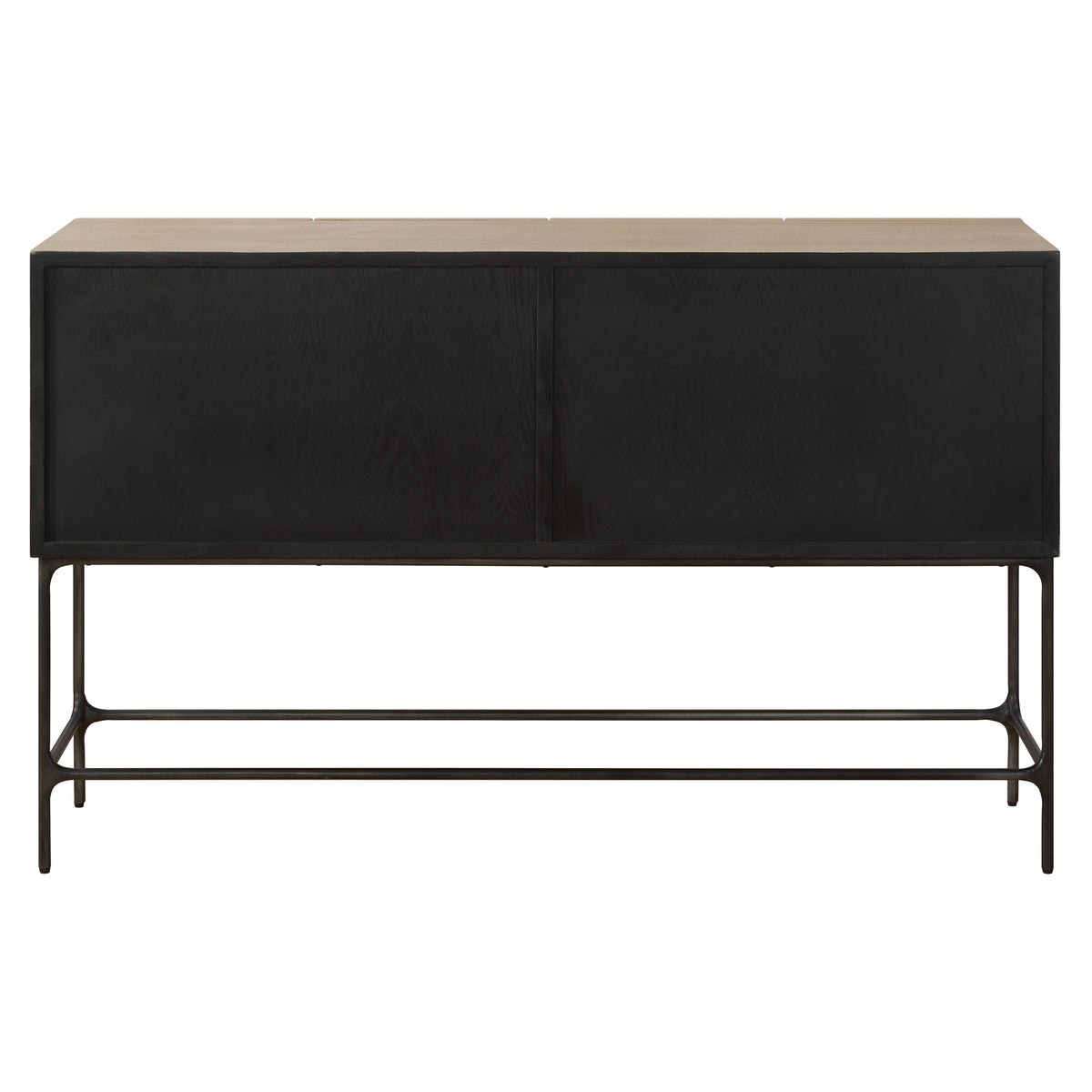 Lunar 4 Door Elm Wood Cabinet