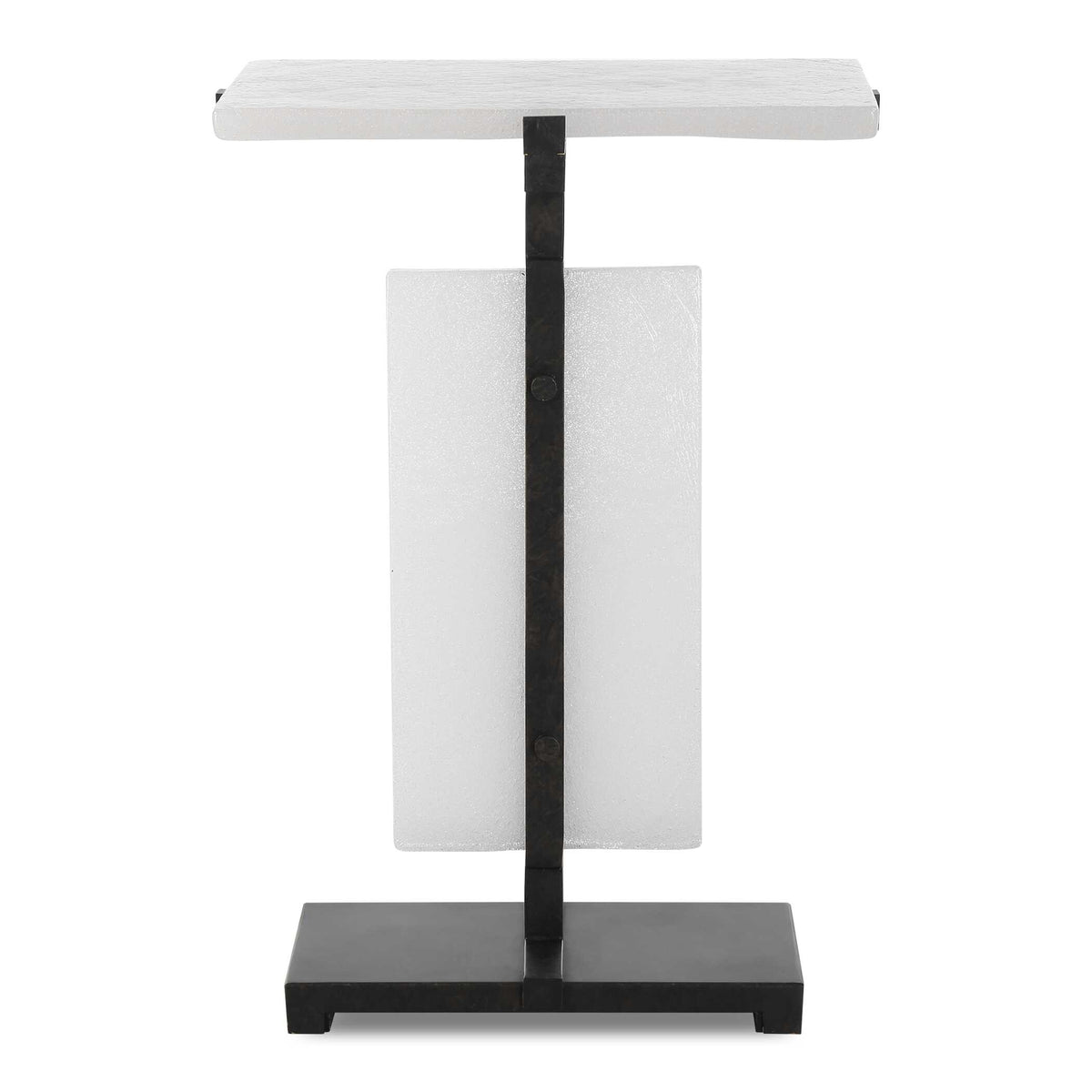 Elements Bubble Glass Accent Table