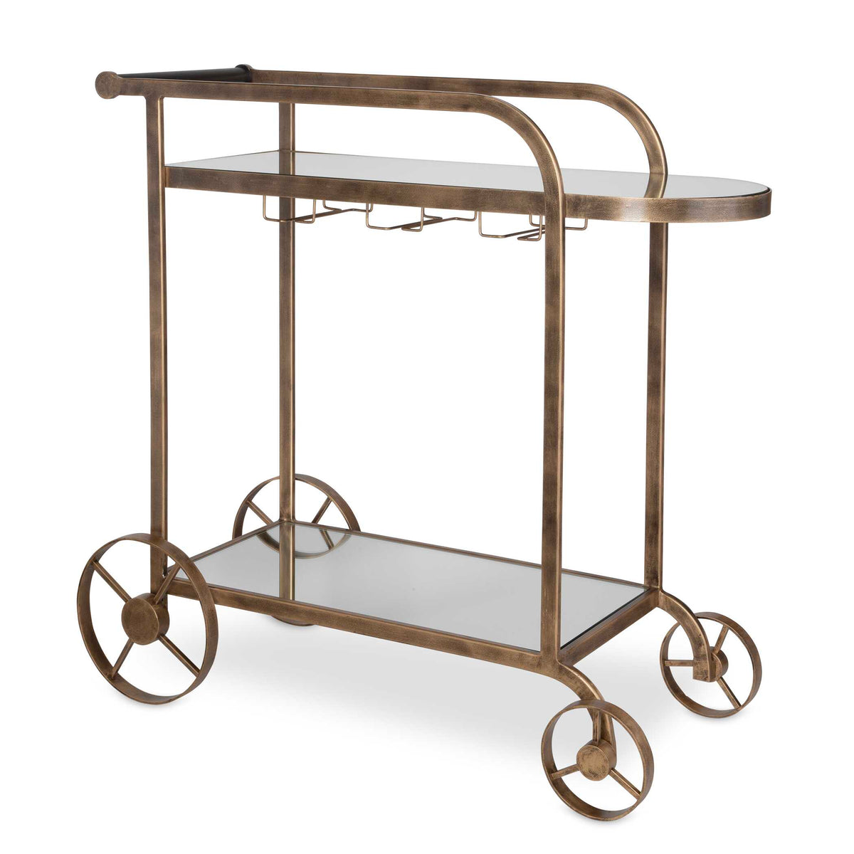 Carrinho Antique Brass Bar Cart