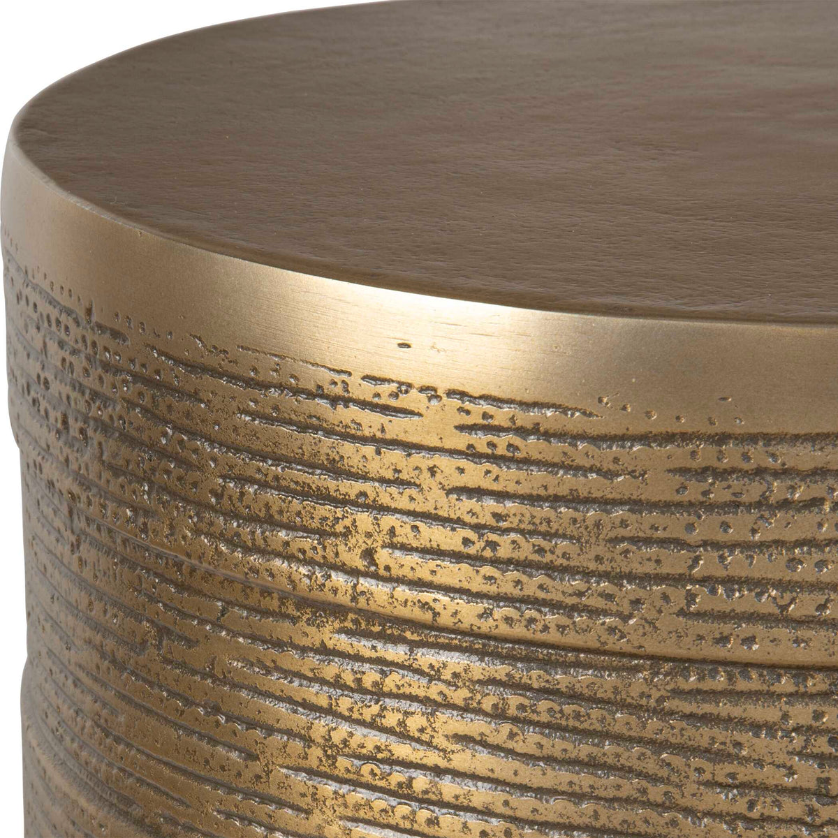 Odin Antique Brass Accent Table