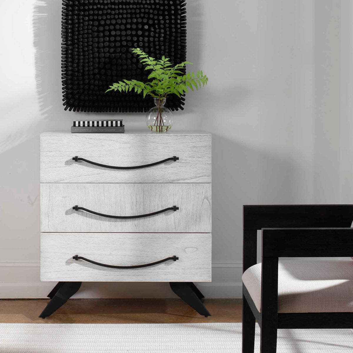 Vivi 3 Drawer White Chest