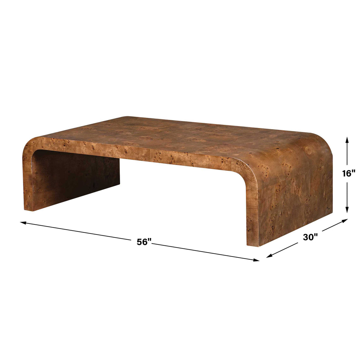 Carraway Burl Wood Coffee Table