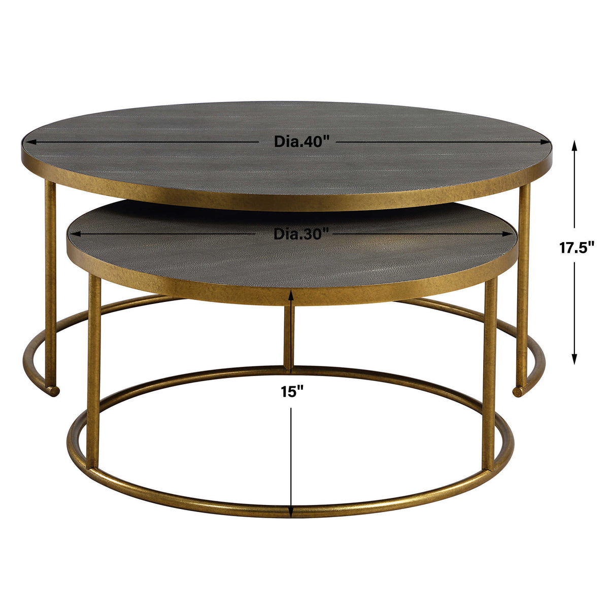 Aragon Nesting Coffee Tables Set/2