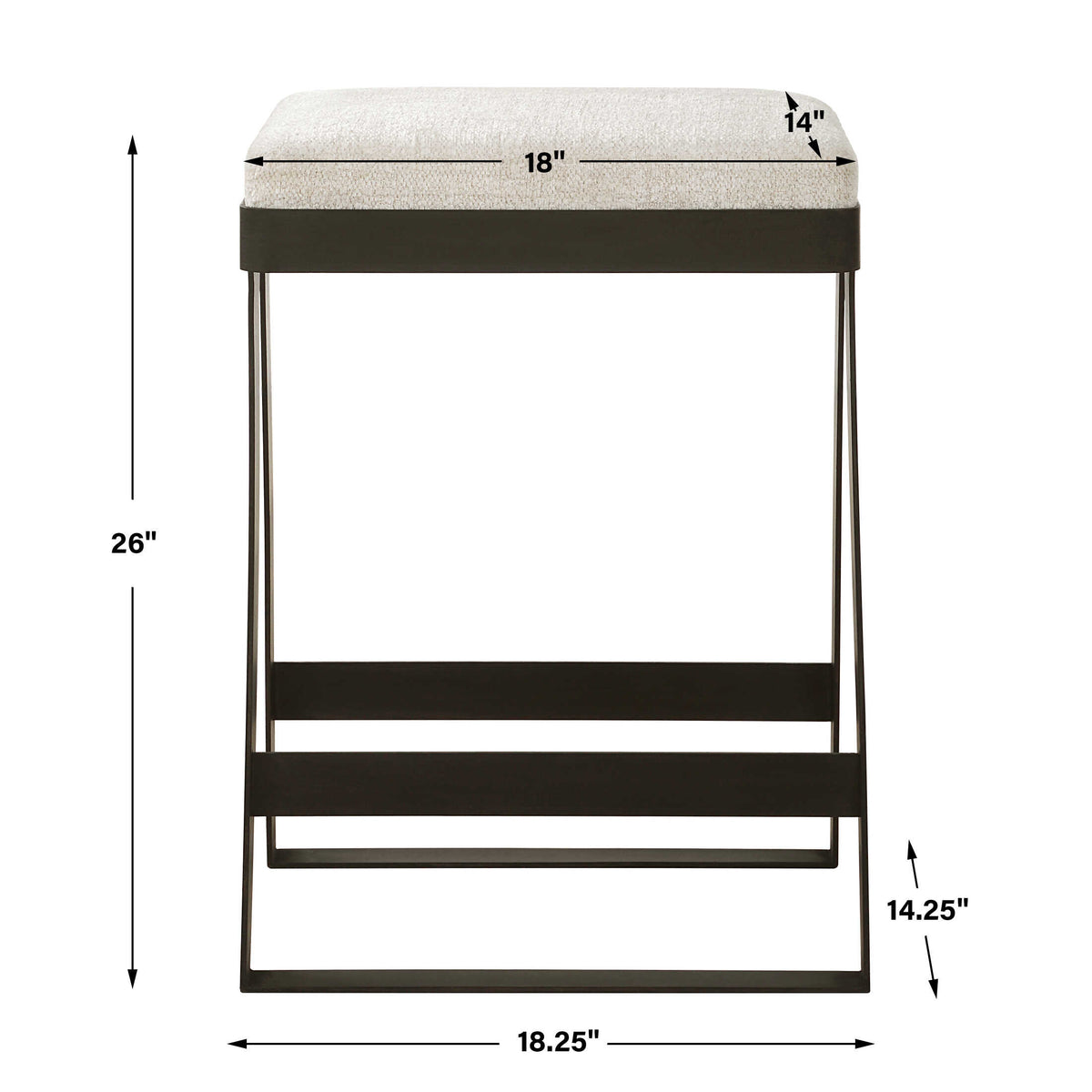 Hover Iron Counter Stool