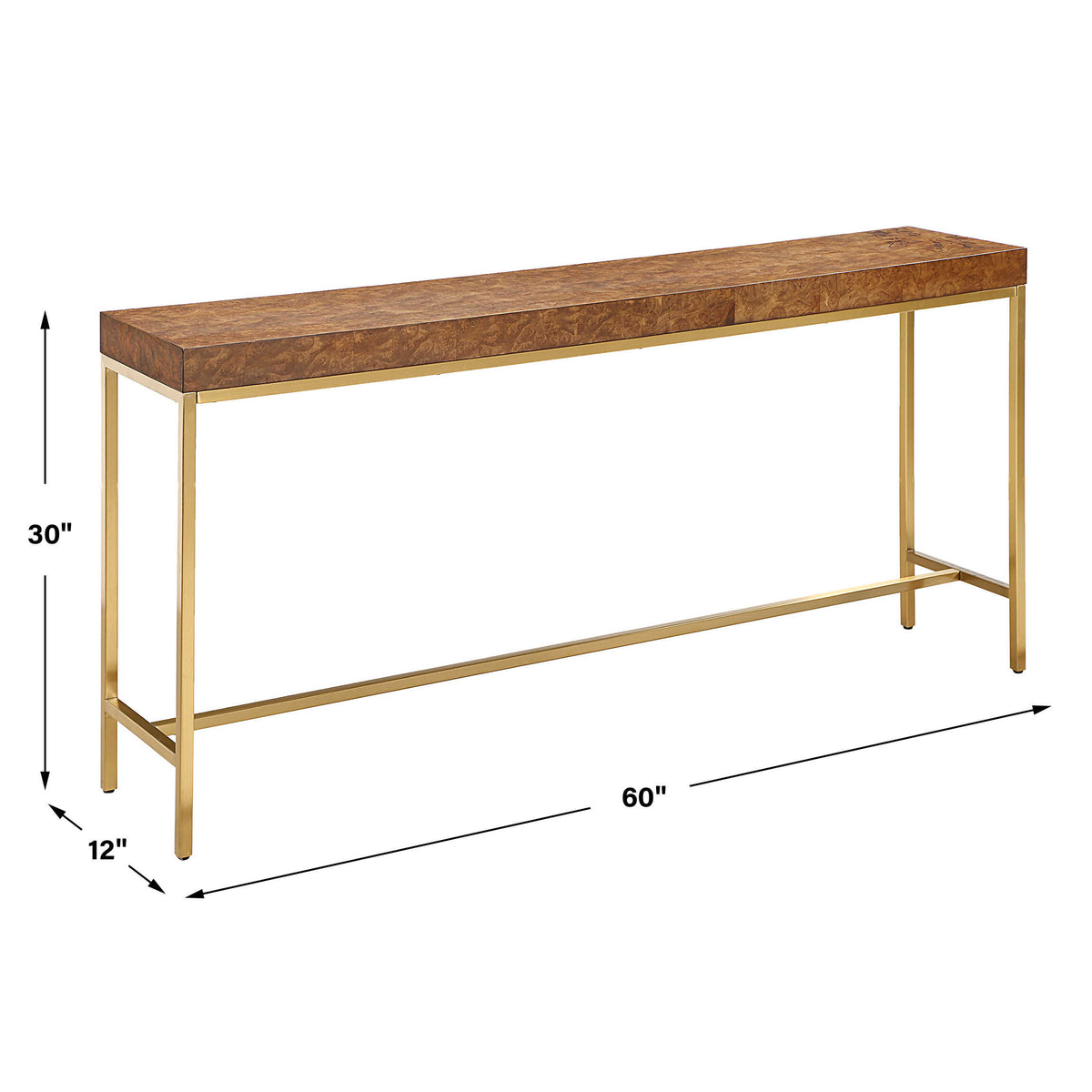Moran Burl Console Table