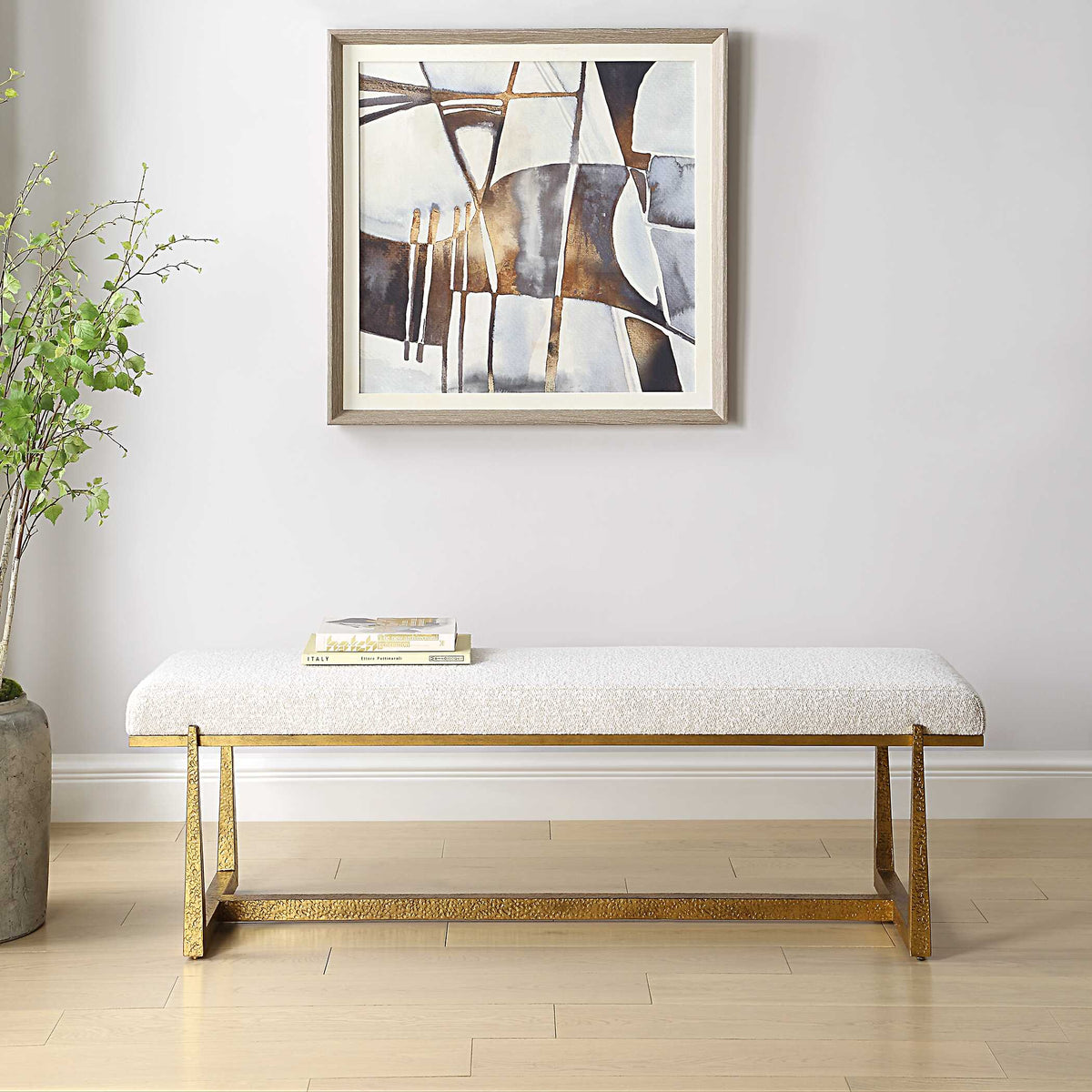 Midas Antique Gold Bench