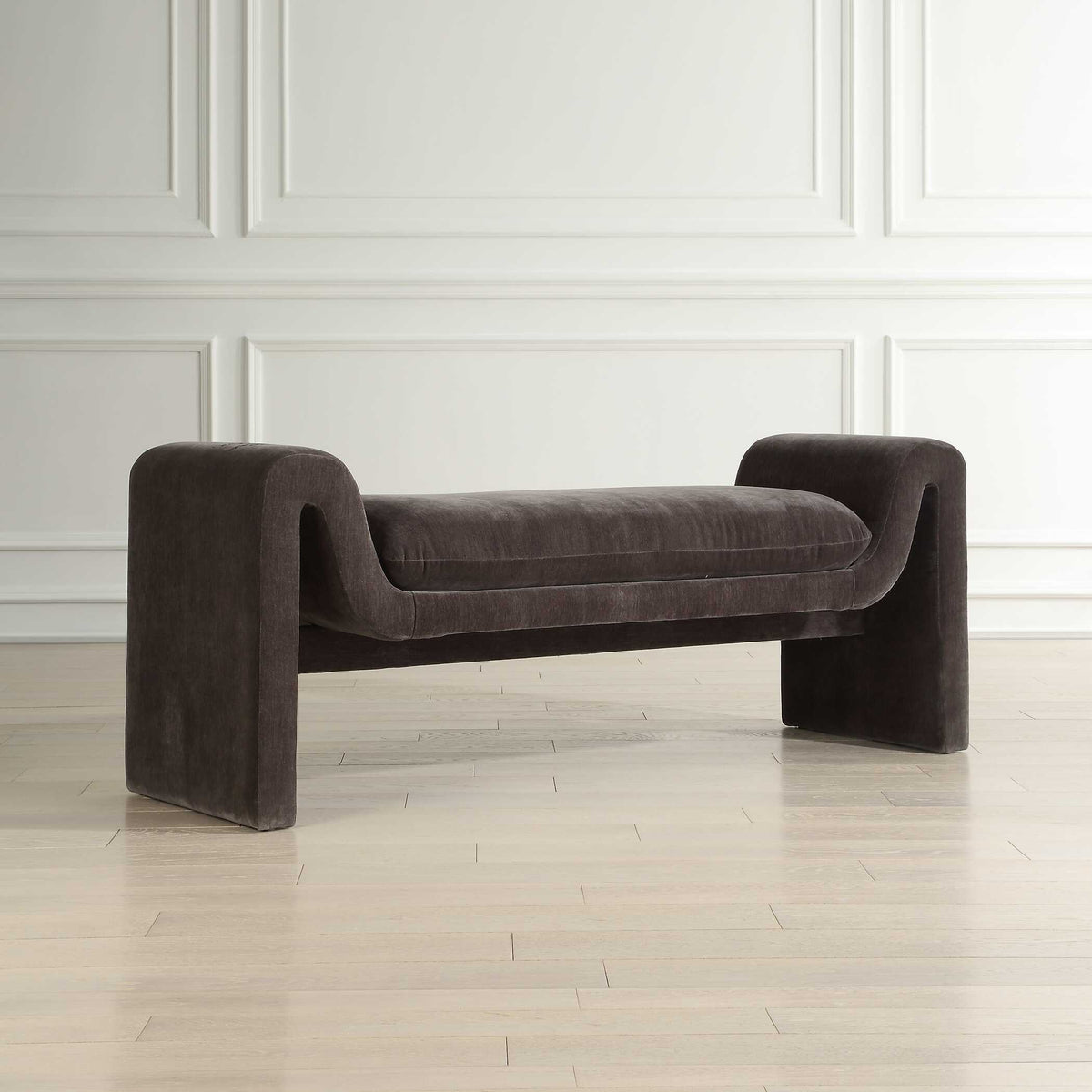 Manson Modern Charcoal Bench