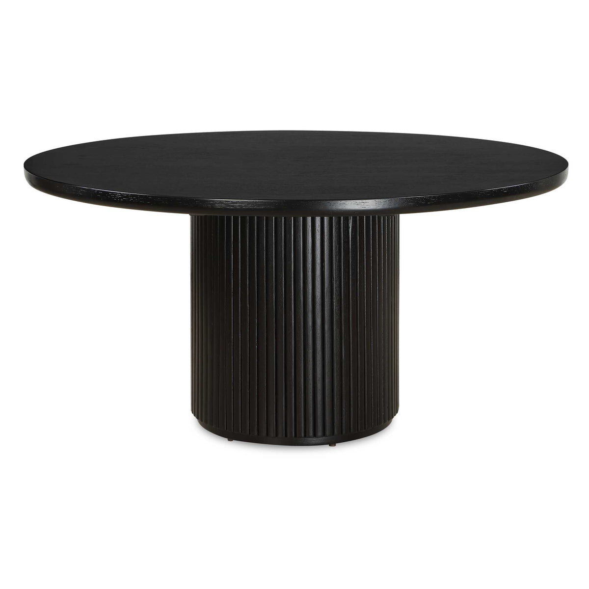 Hersch Round Black Dining Table