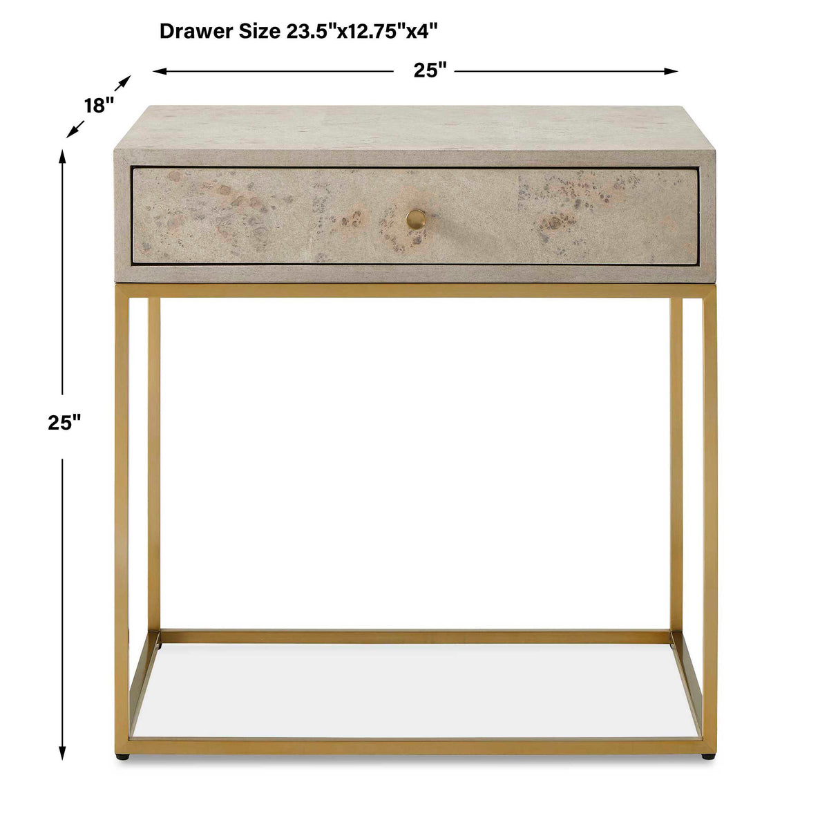Pembrook Light Washed Side Table