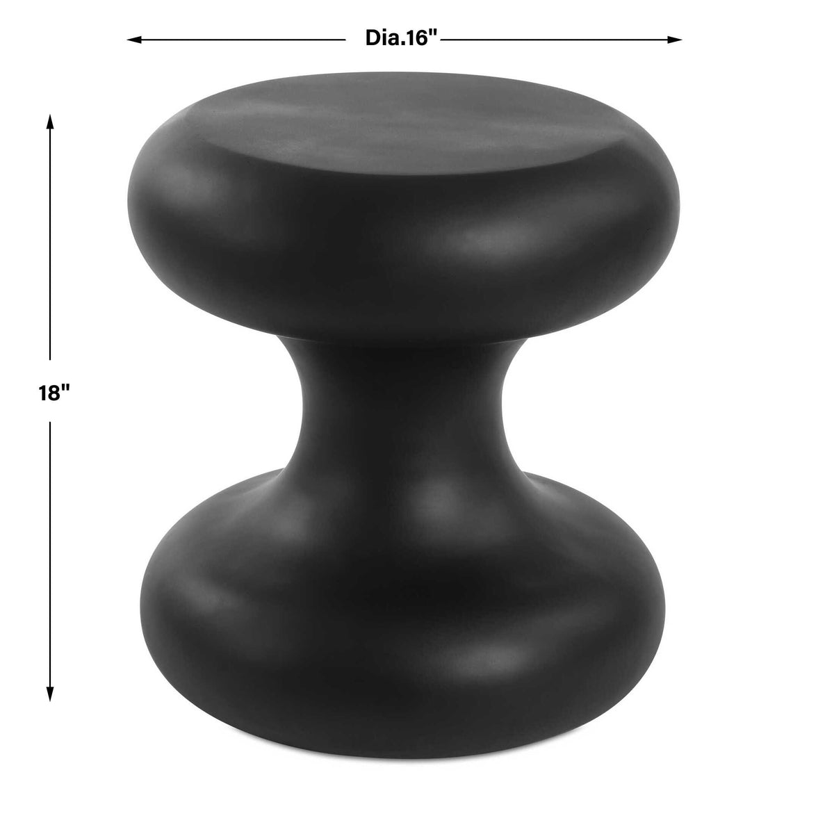 Robles Black Outdoor Accent Table
