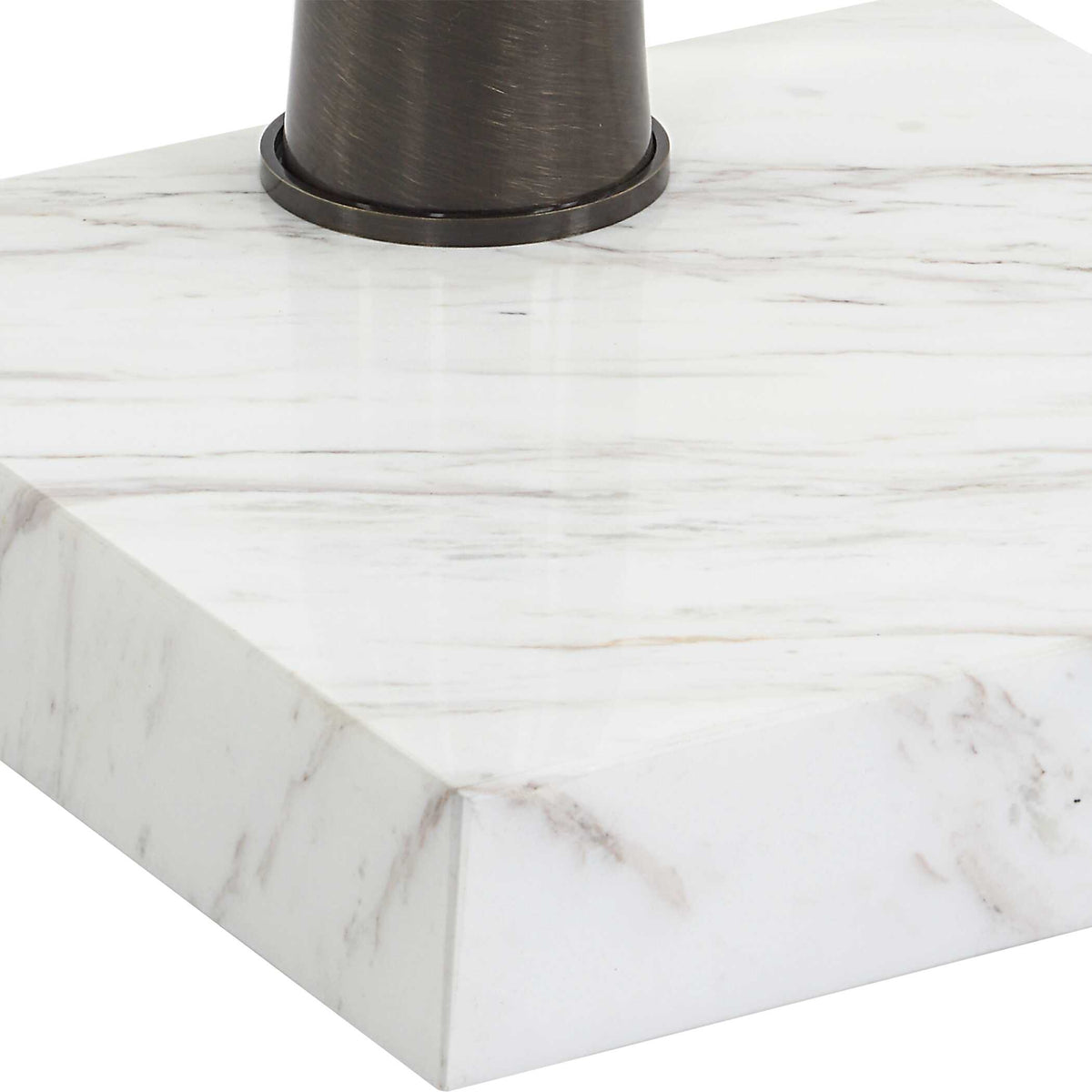 Pelton Marble Glass Drink Table