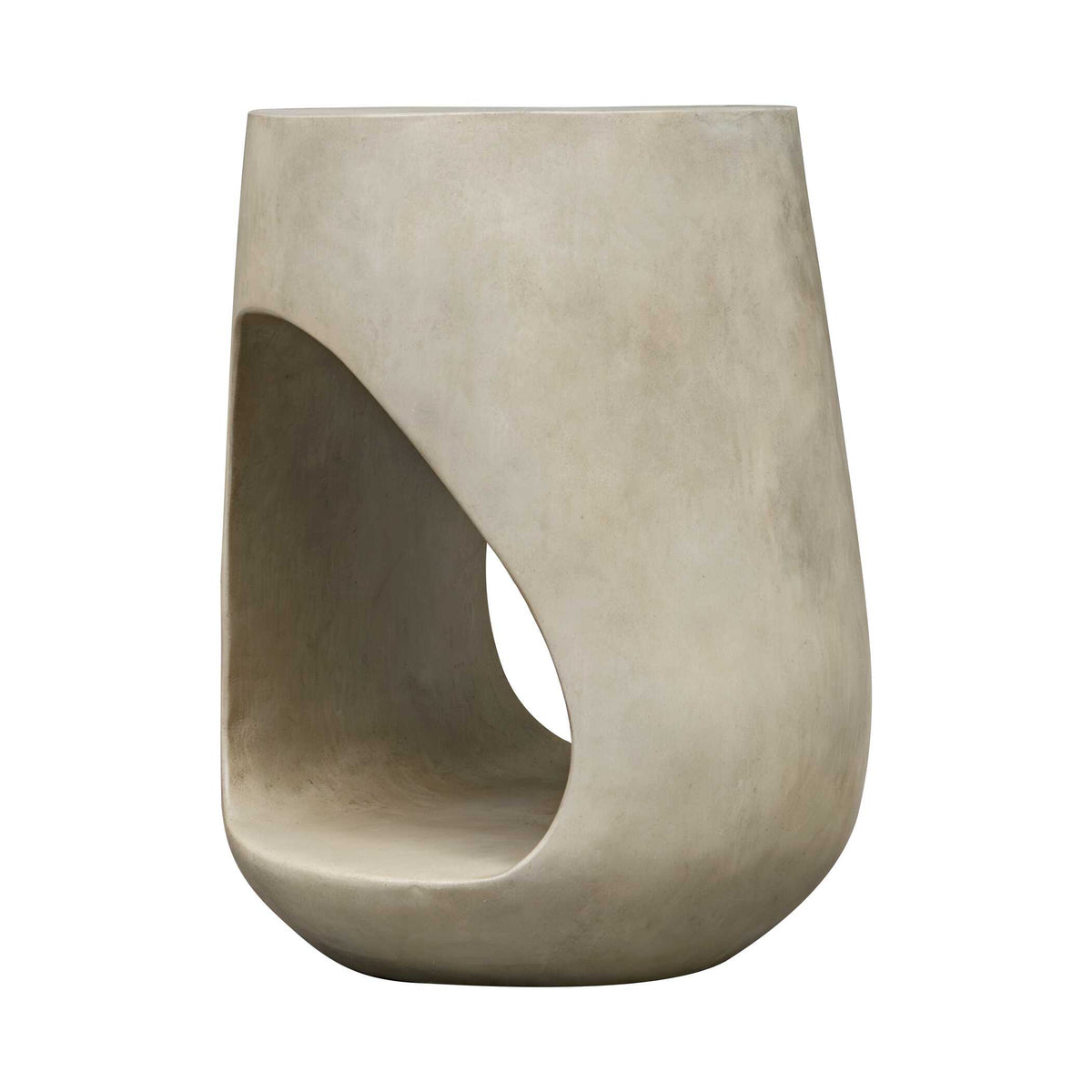 Lithos Gray Outdoor Accent Table