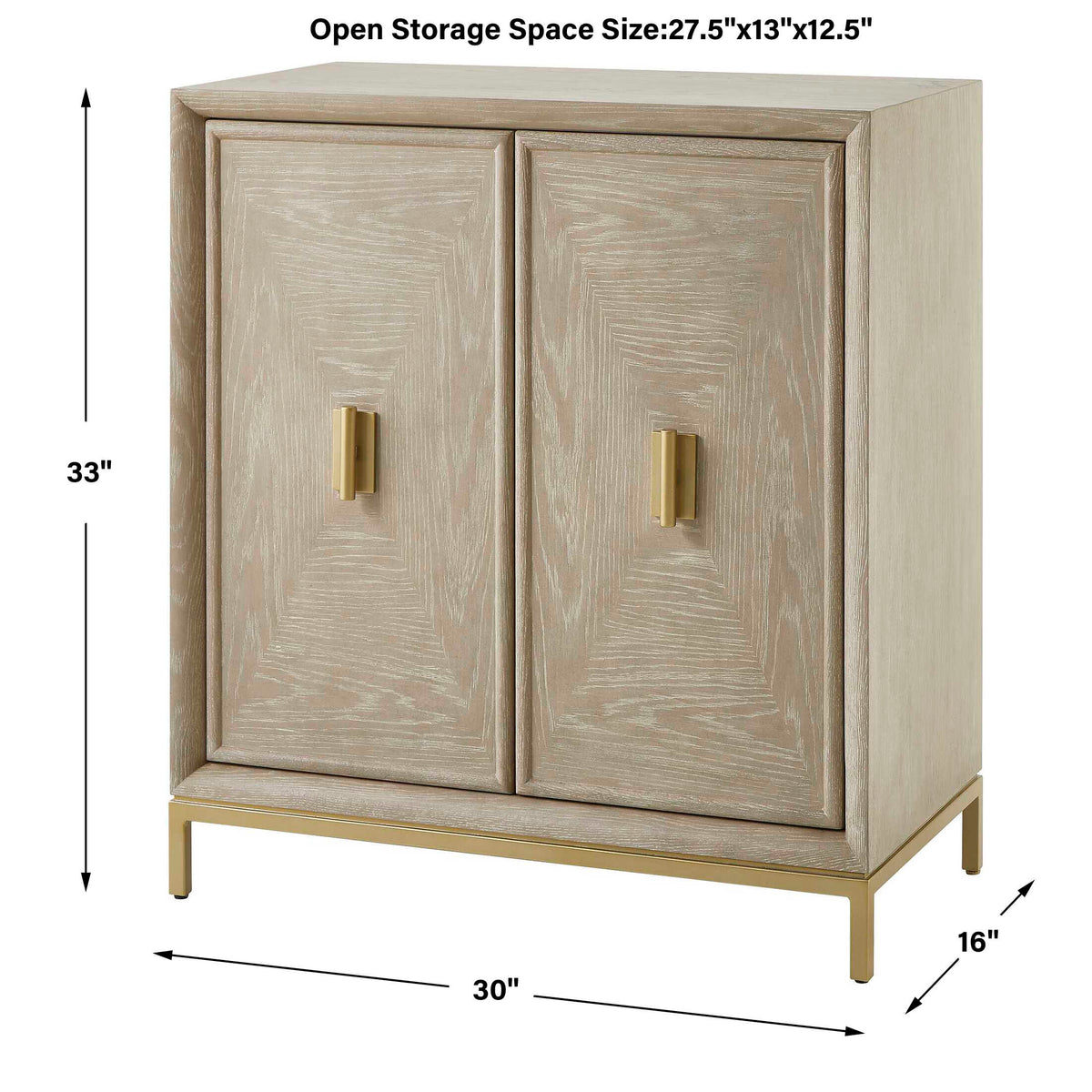 Alessia Washed 2 Door Cabinet