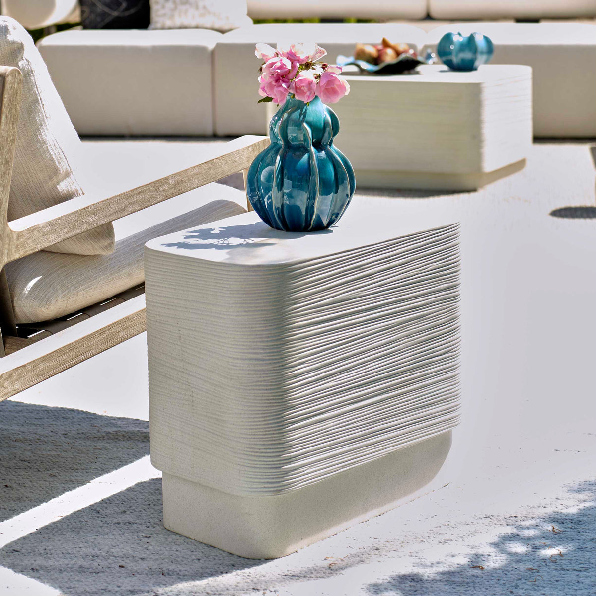 Saltwater Concrete Side Table