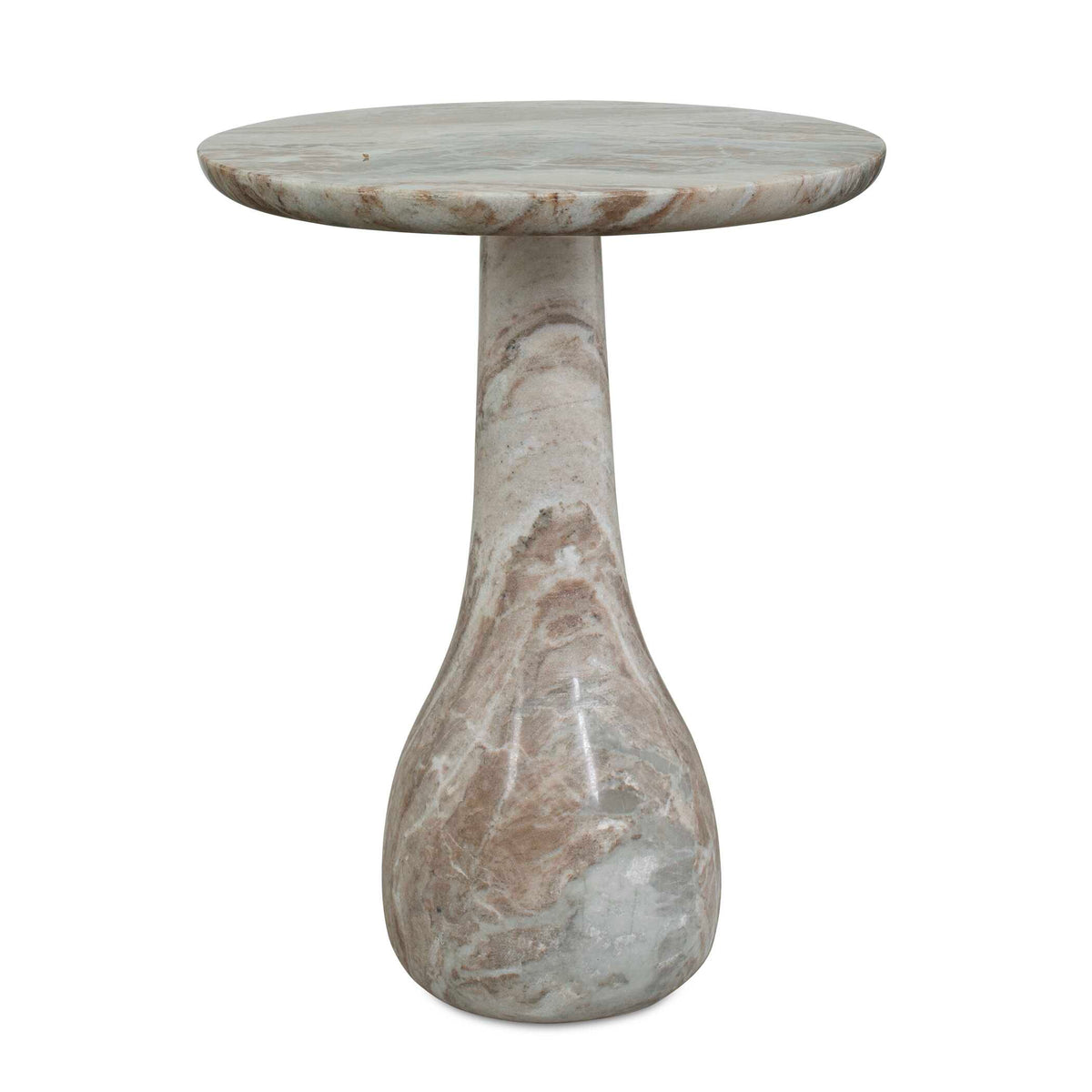 Shura Indoor-Outdoor Marble Accent Table