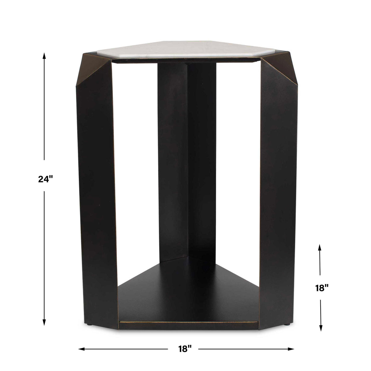 Keenan Geometric Accent Table
