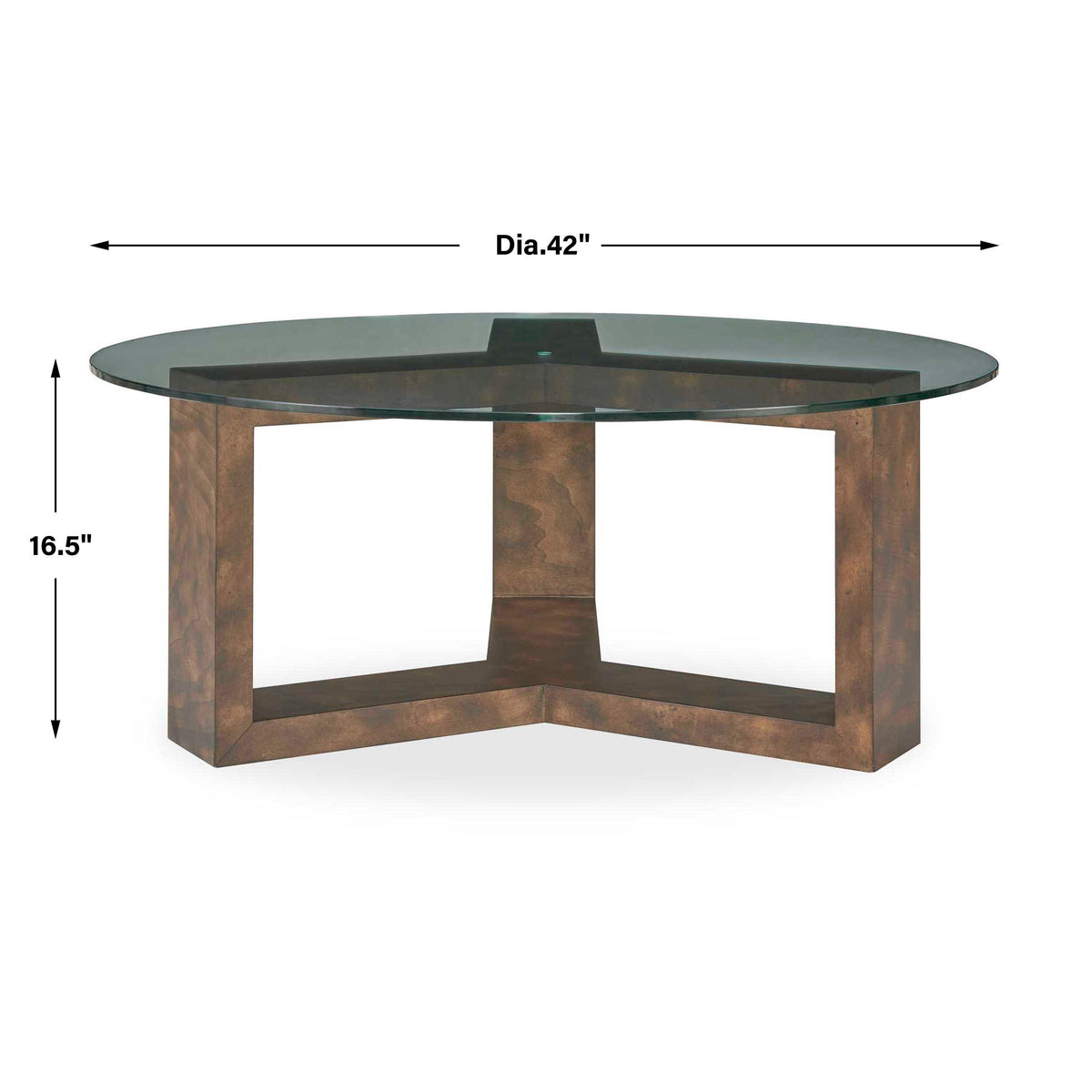 Ignis Round Glass Coffee Table