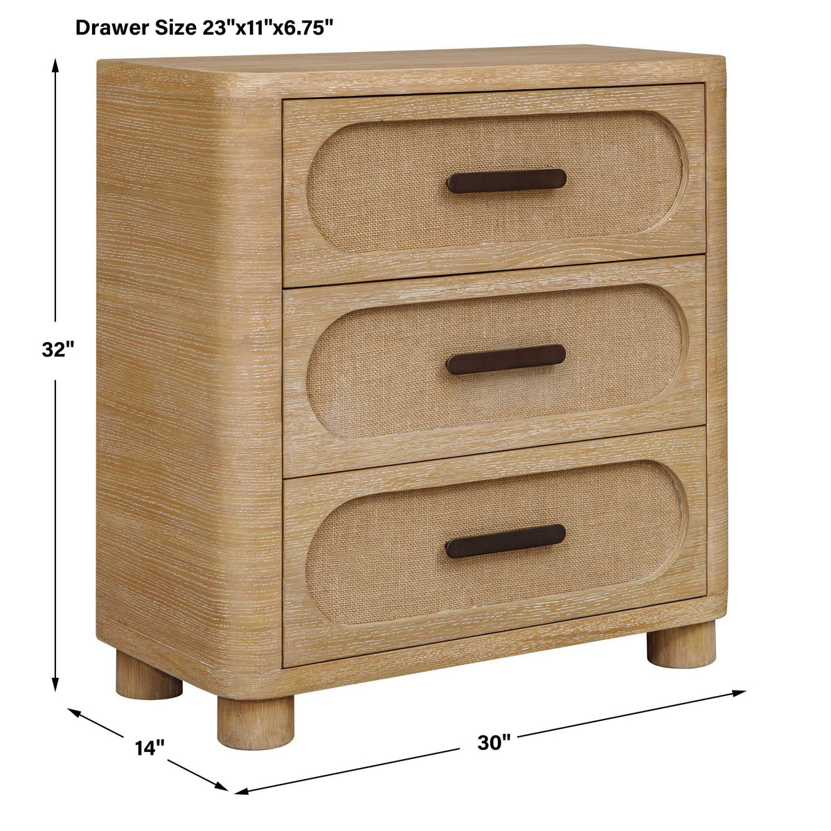 Scottie Natural Oak 3 Drawer Chest