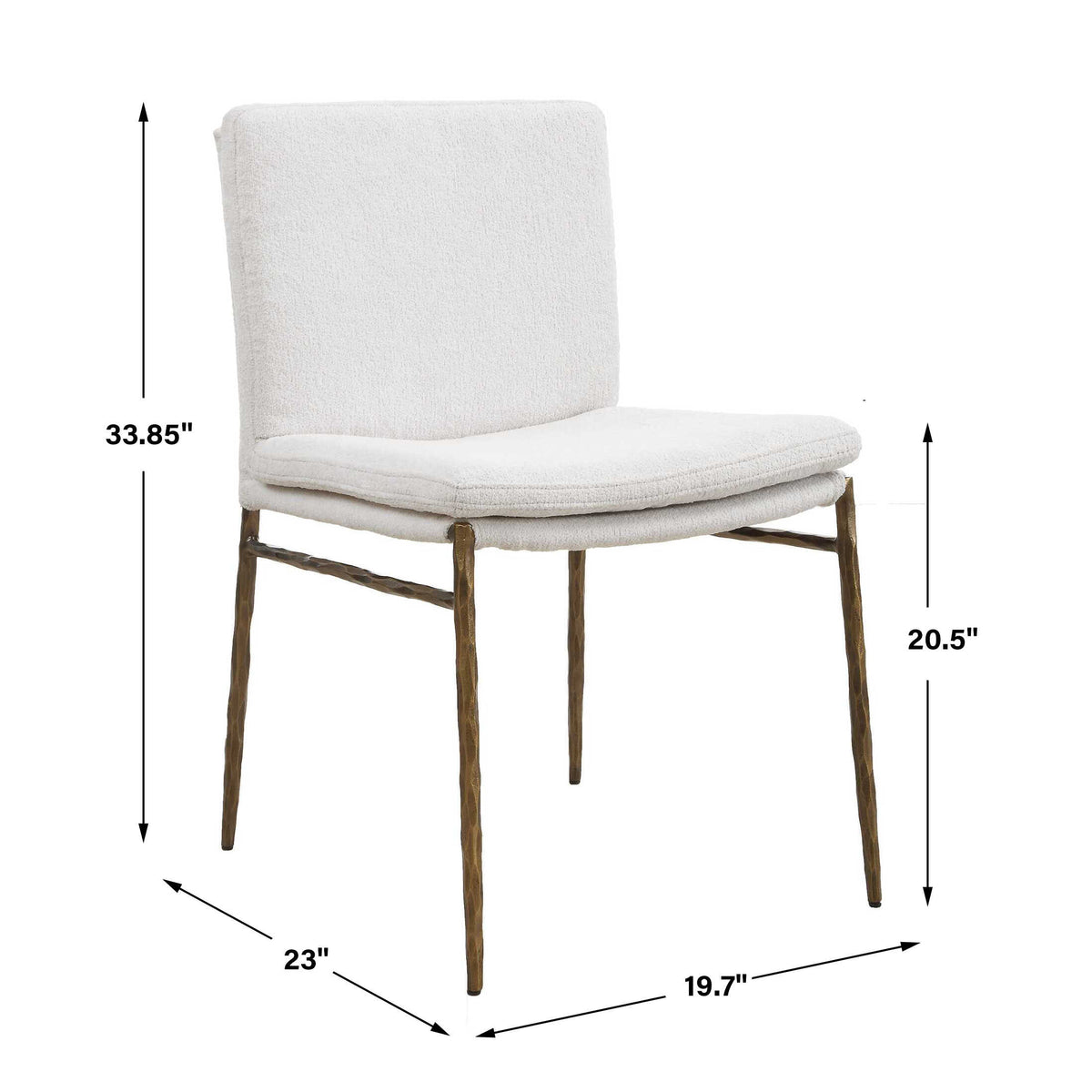 Ascend Textured White Dining Chair