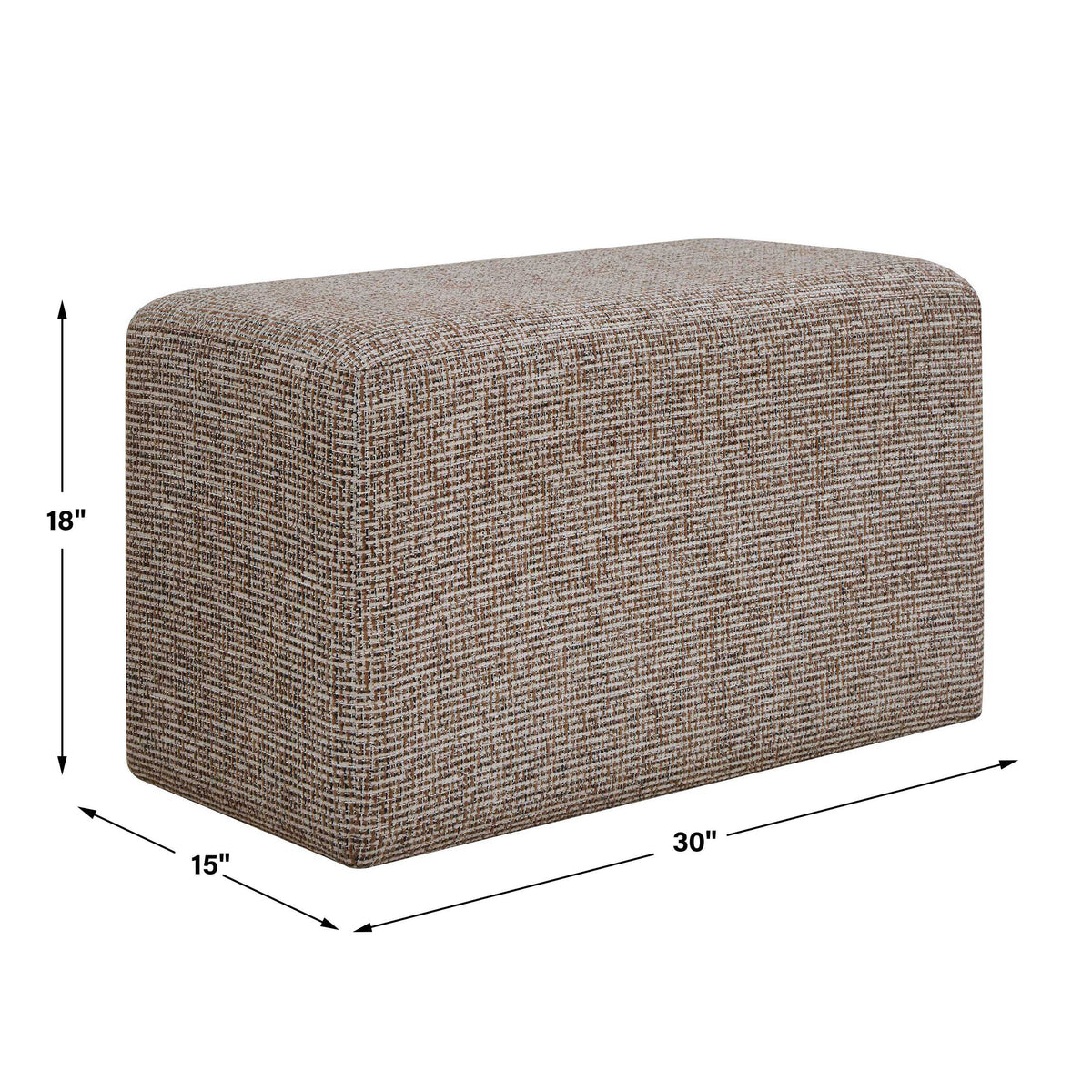 Kelce Woven Checkered Ottoman