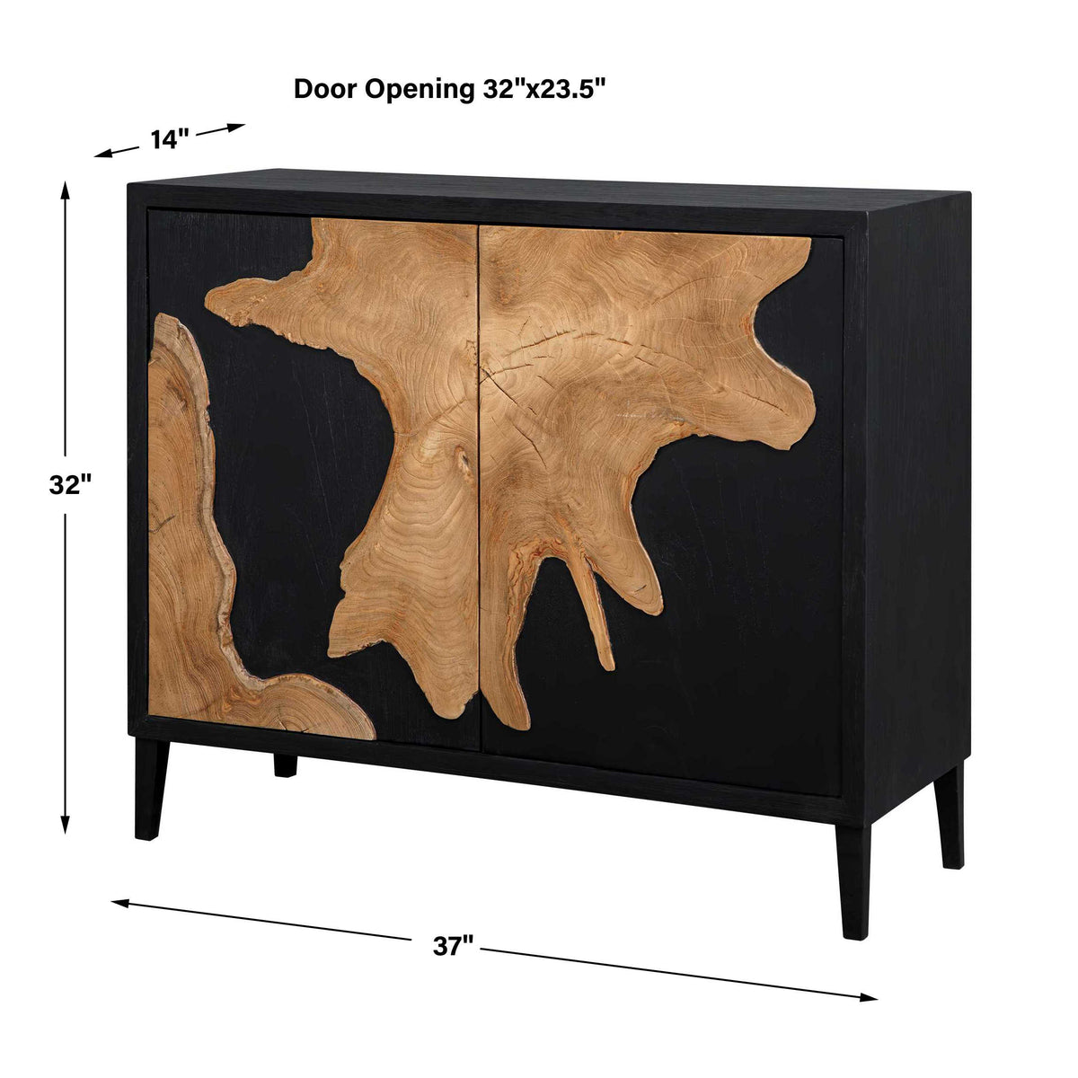 Andrei Teak Root 2 Door Cabinet