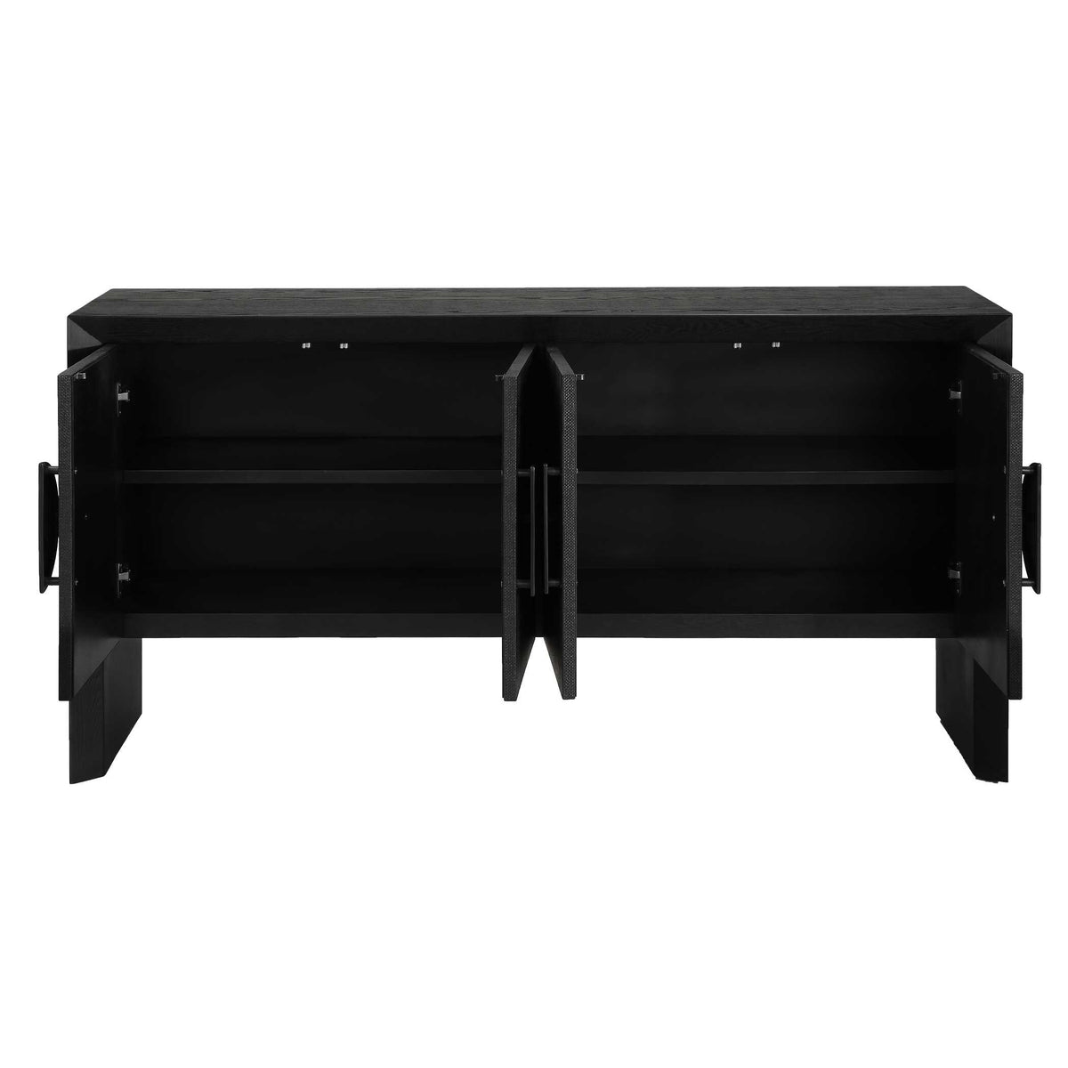 Williams Black 4 Door Cabinet