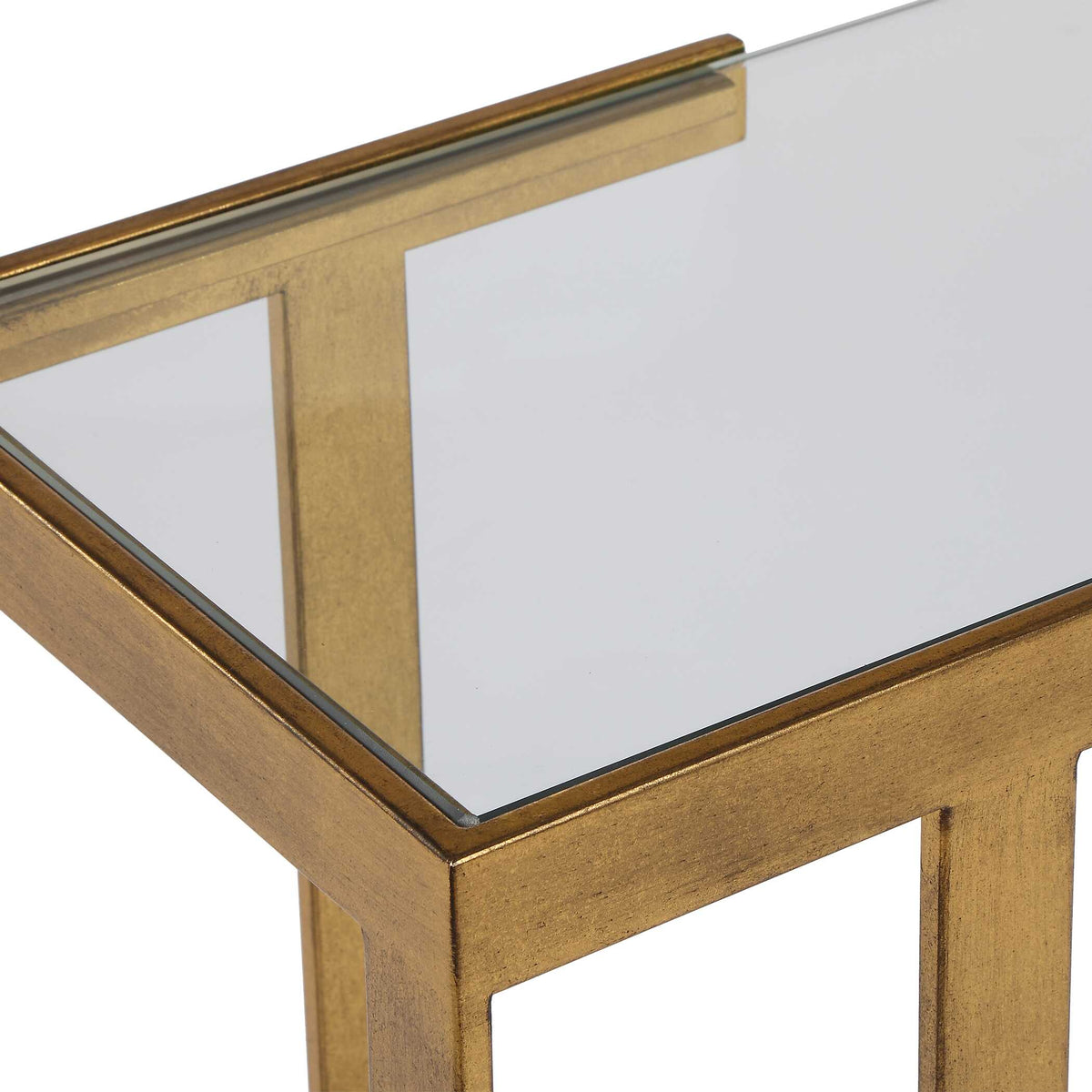 Kendrick Glass Console Table