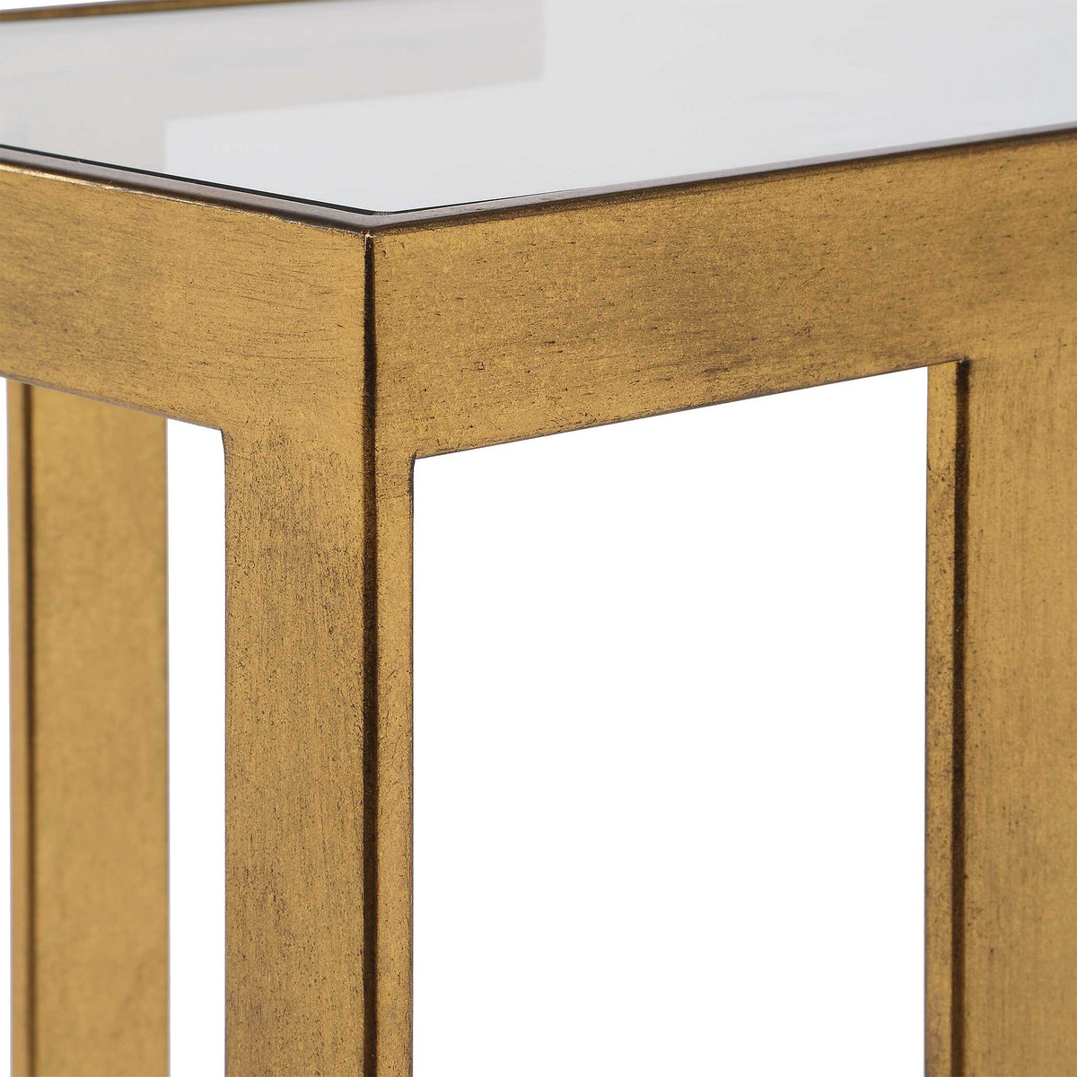 Kendrick Glass Console Table