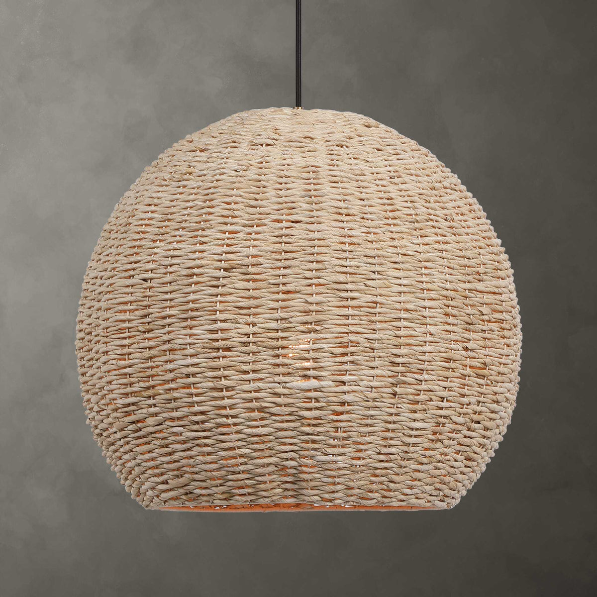 Seagrass 1 Light Dome Pendant
