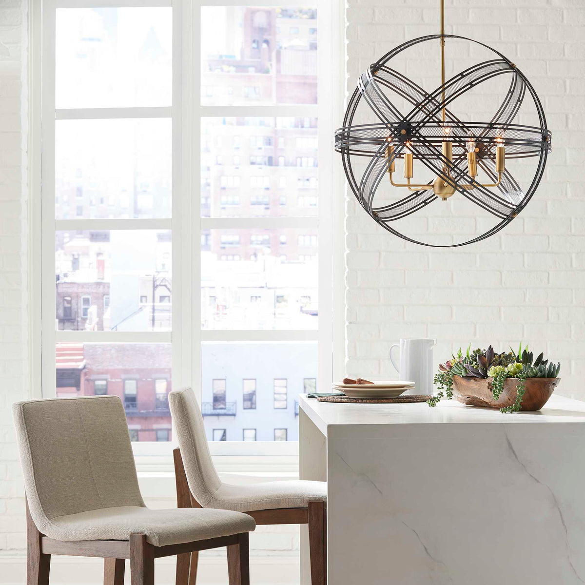 Spherical 5 Light Pendant