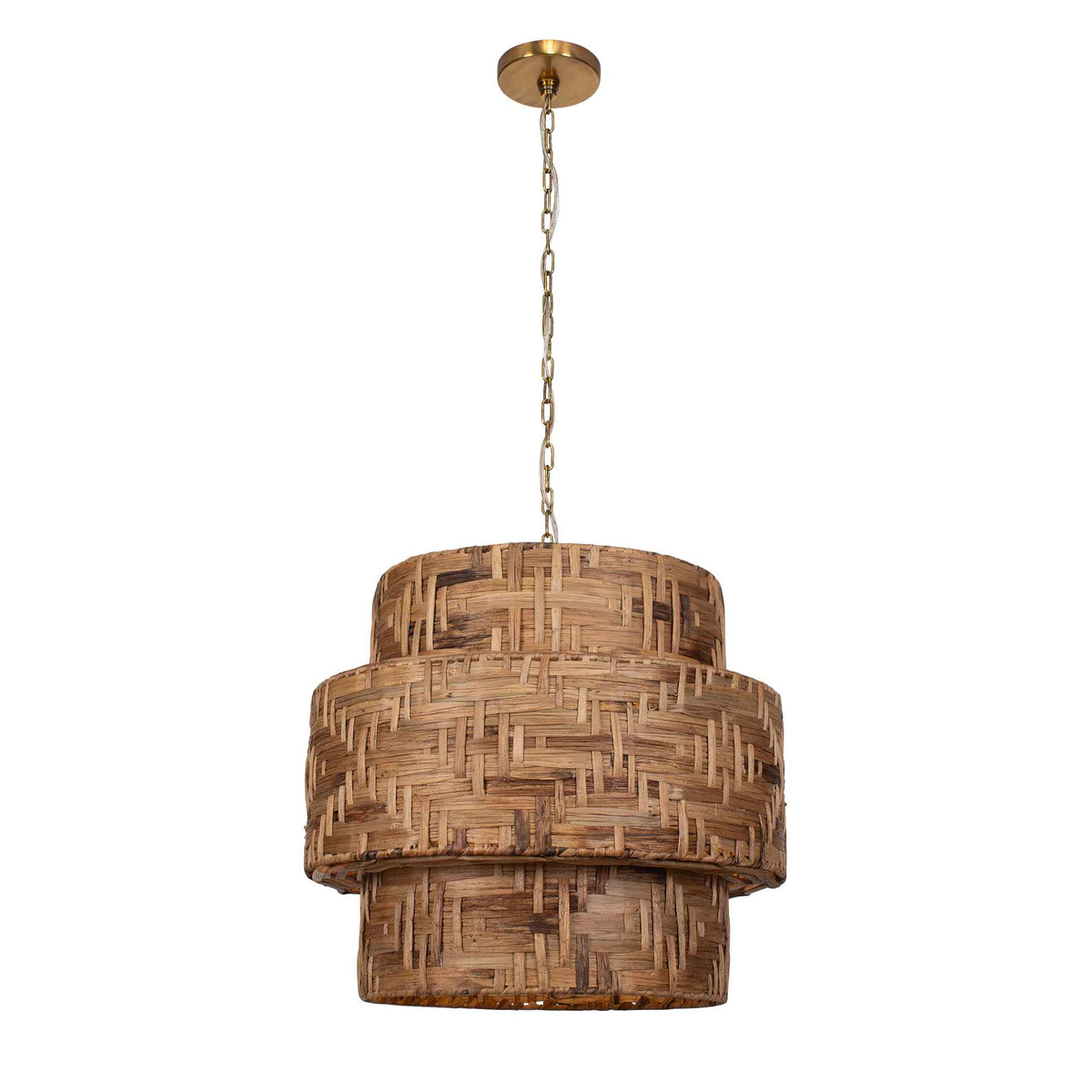 Water Hyacinth 4 Light Woven Pendant