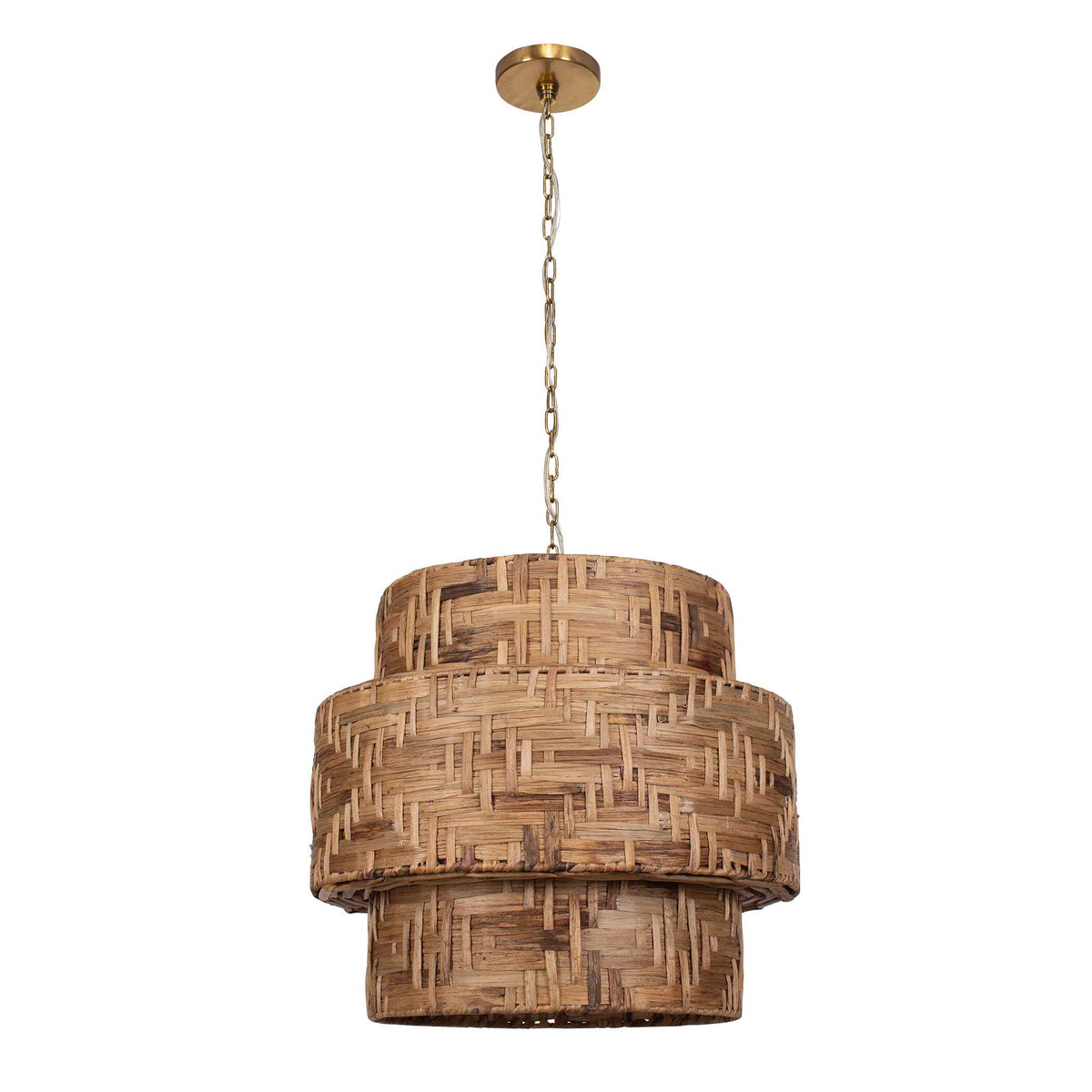 Water Hyacinth 4 Light Woven Pendant
