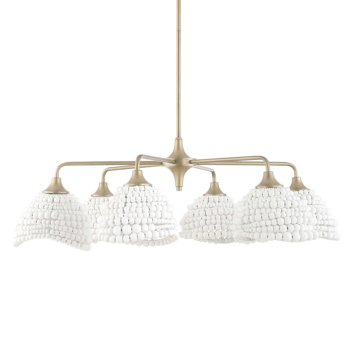 Biddeford White Beaded Pendant