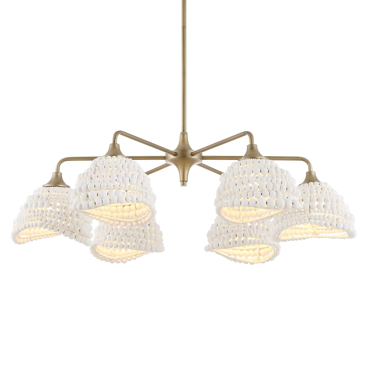 Biddeford White Beaded Pendant