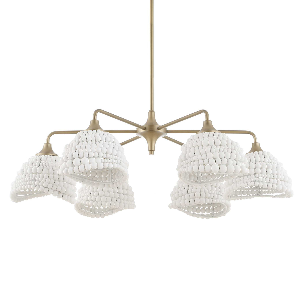 Biddeford White Beaded Pendant