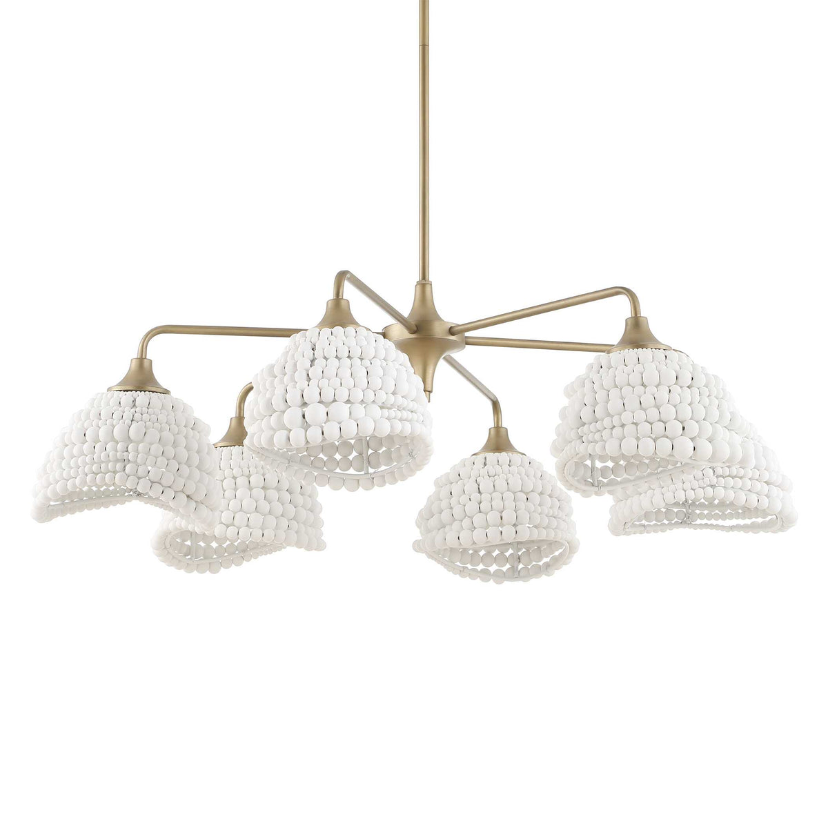 Biddeford White Beaded Pendant