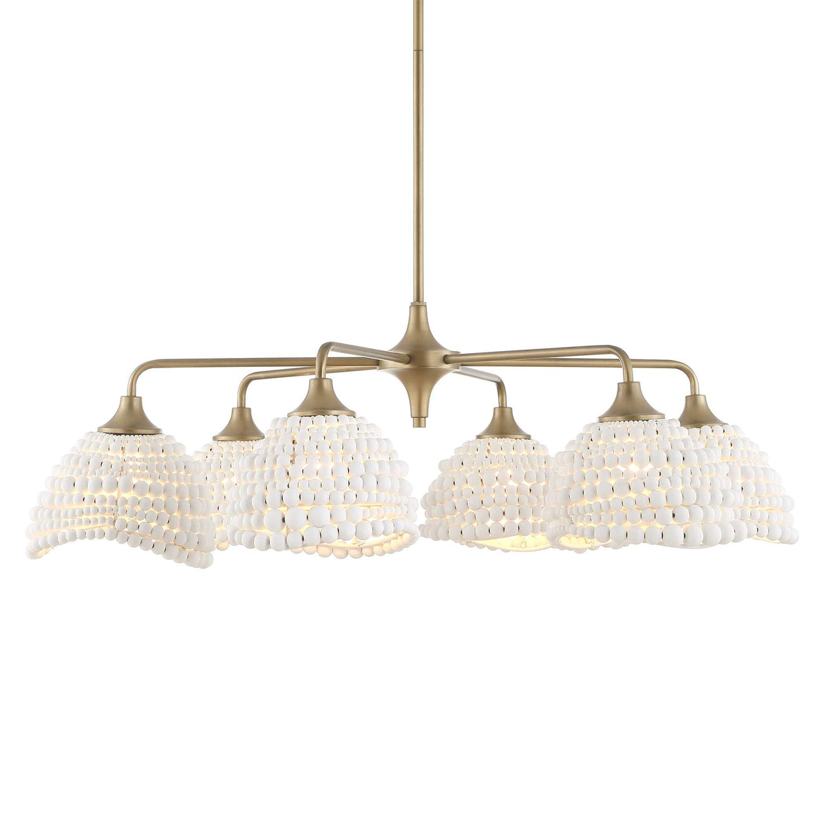 Biddeford White Beaded Pendant